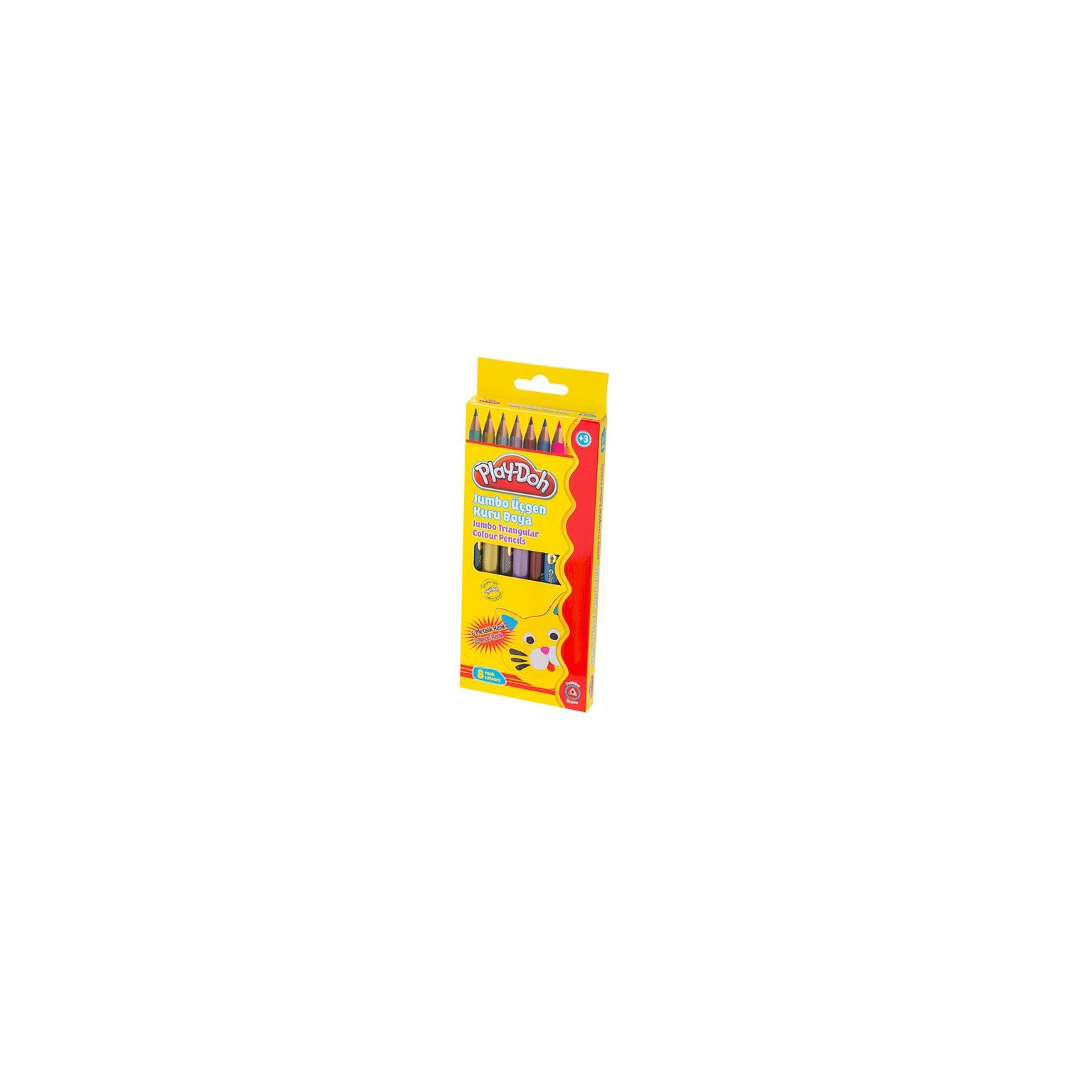 Play-Doh Jumbo Metalik Ve Neon Kuru Boya Seti 12 Renk