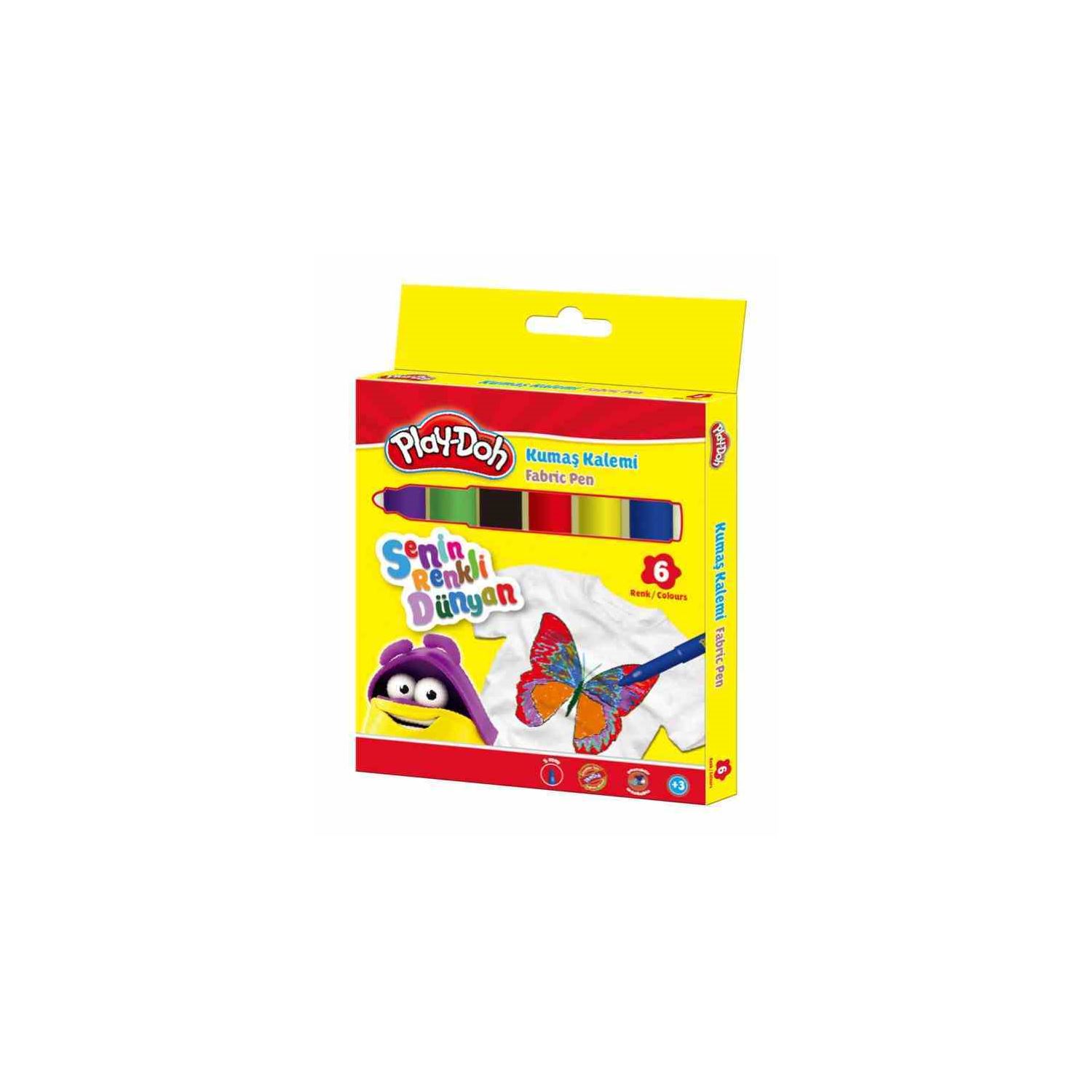 Play-Doh Kumaş Kalemi Seti 6 Renk