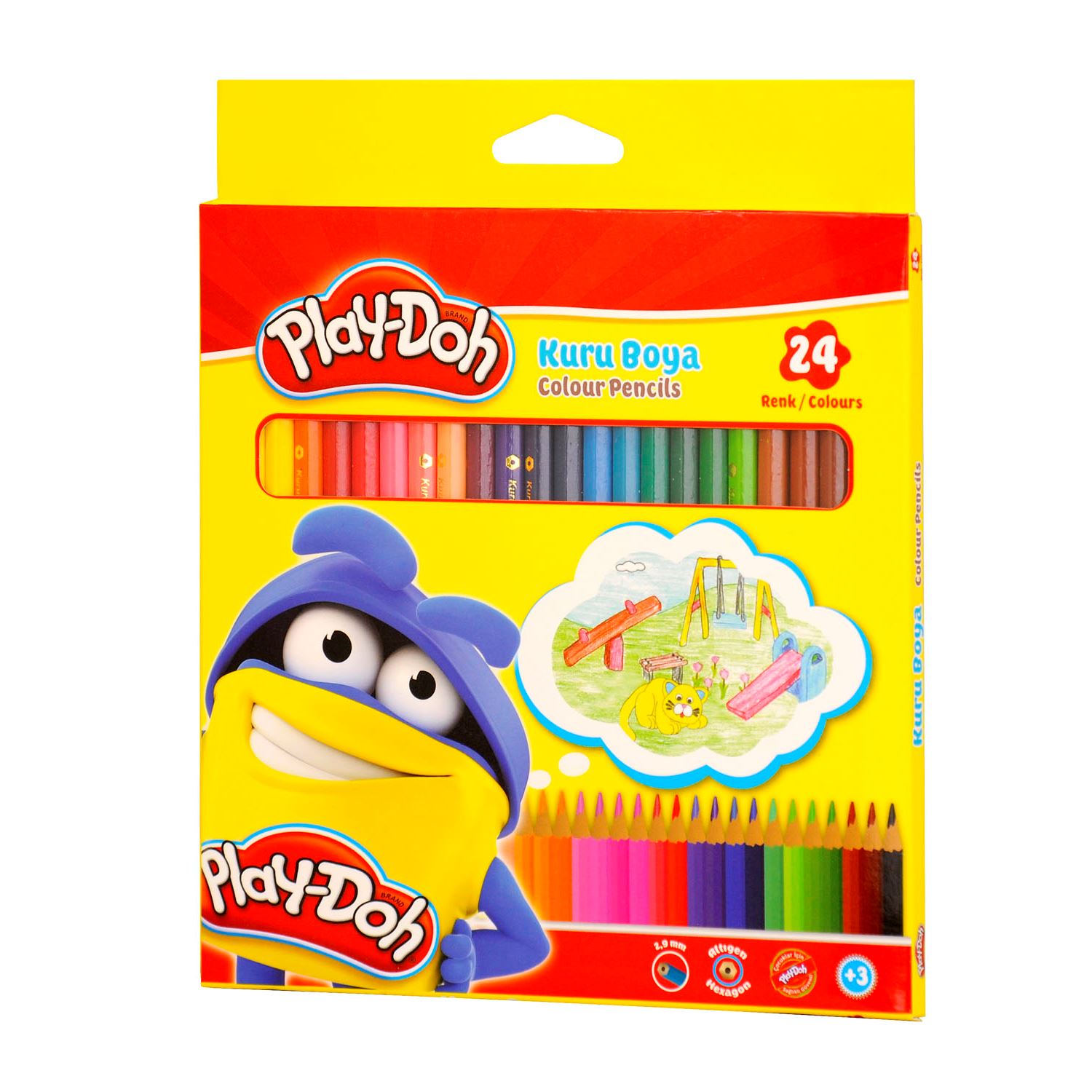 Play-Doh Tam Boy Kuru Boya Seti 24 Renk
