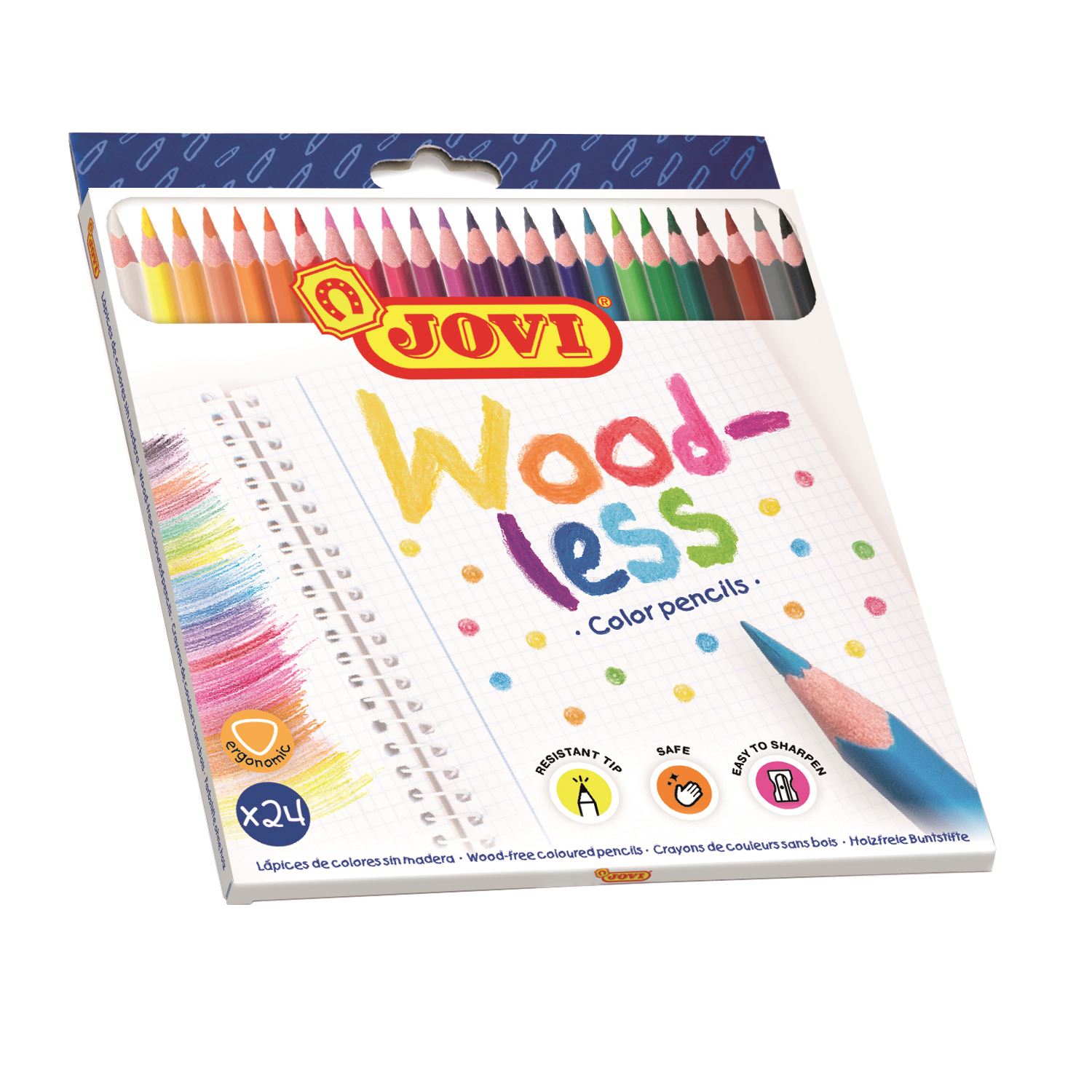 Jovi Woodless — цветные карандаши, 24 цвета