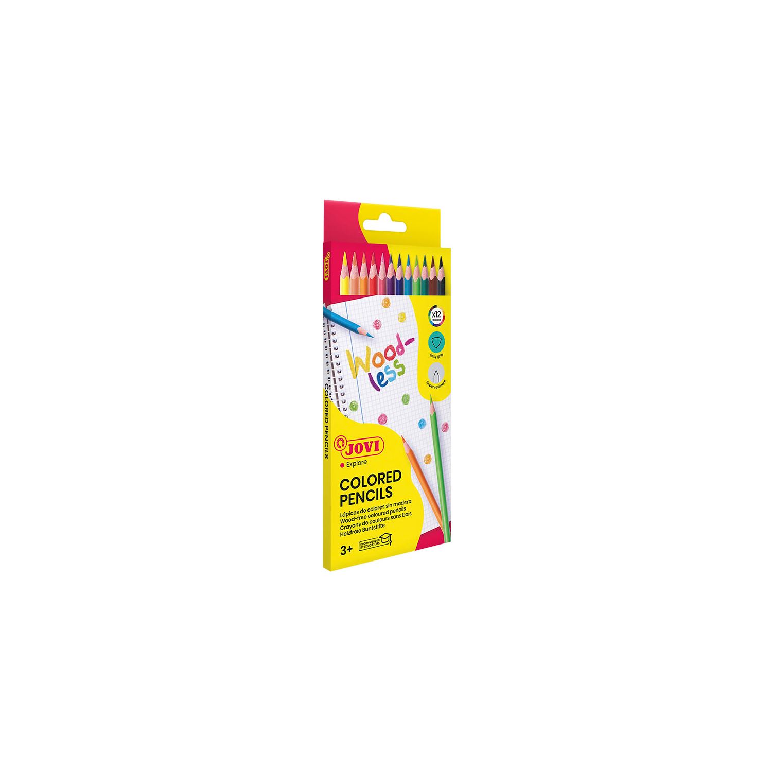 Jovi Woodless, цветные карандаши, 12 цветов