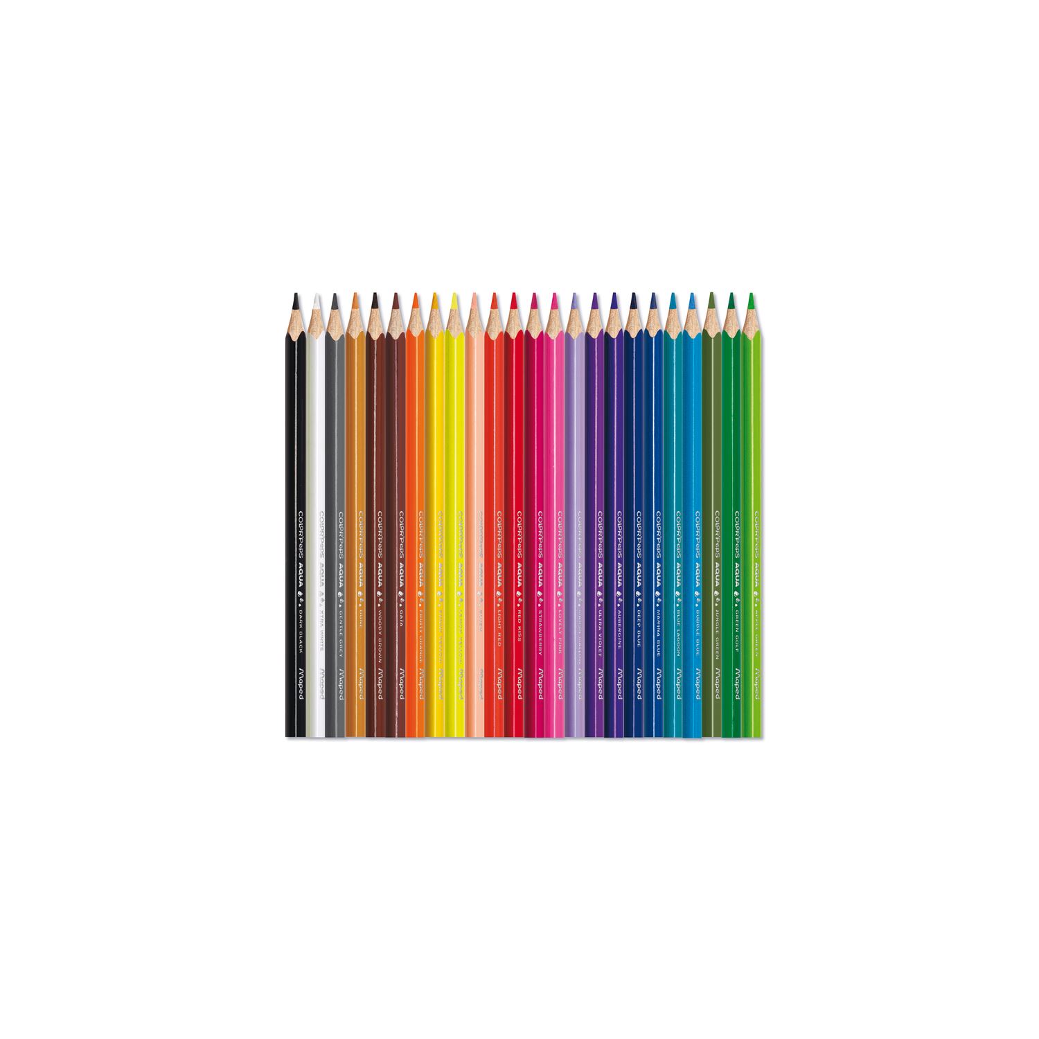 Maped Color'Peps Aqua 24-Colour Watercolour Pencils