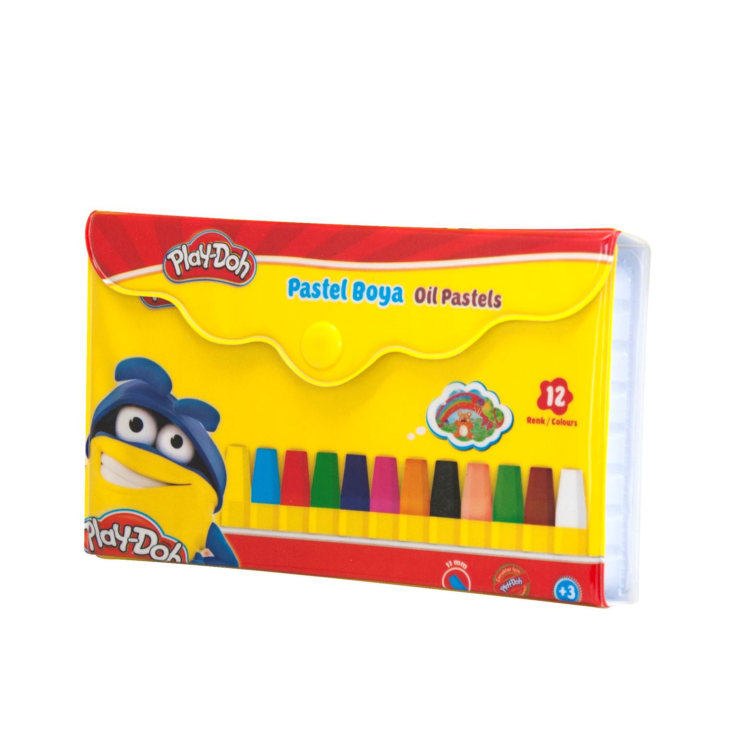 Play-Doh Carry Case Oil Pastels, 12 Colours