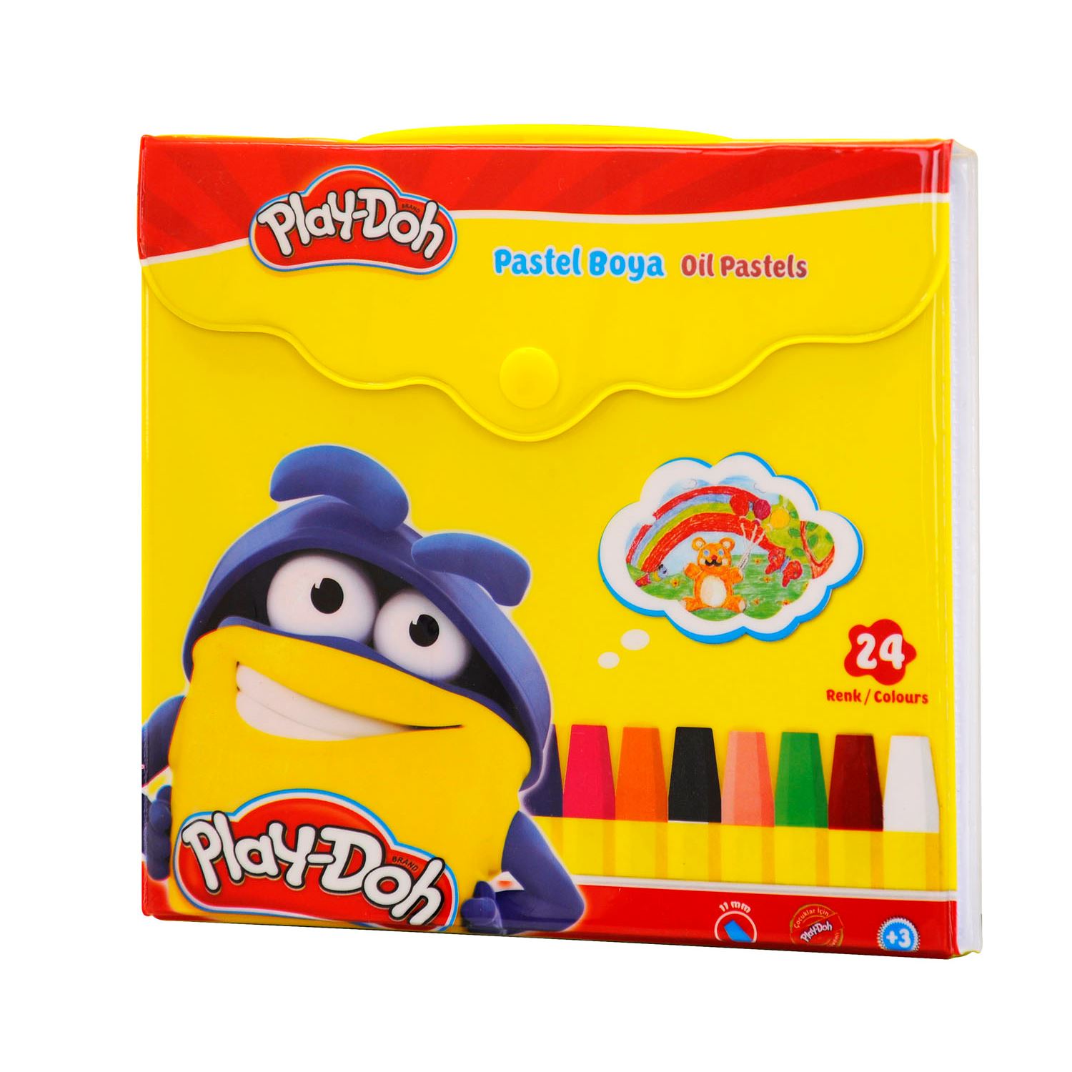 Play-Doh 24-Colour Oil Pastel Set with Case