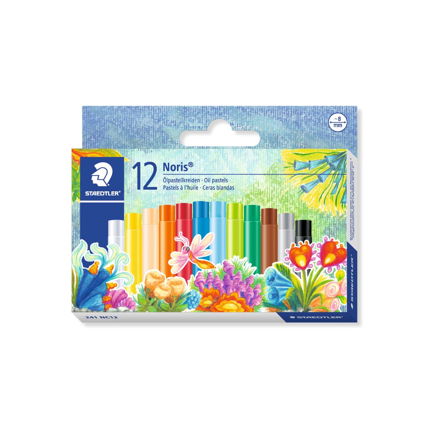 Staedtler Noris Club Oil Pastels, 12 Colours