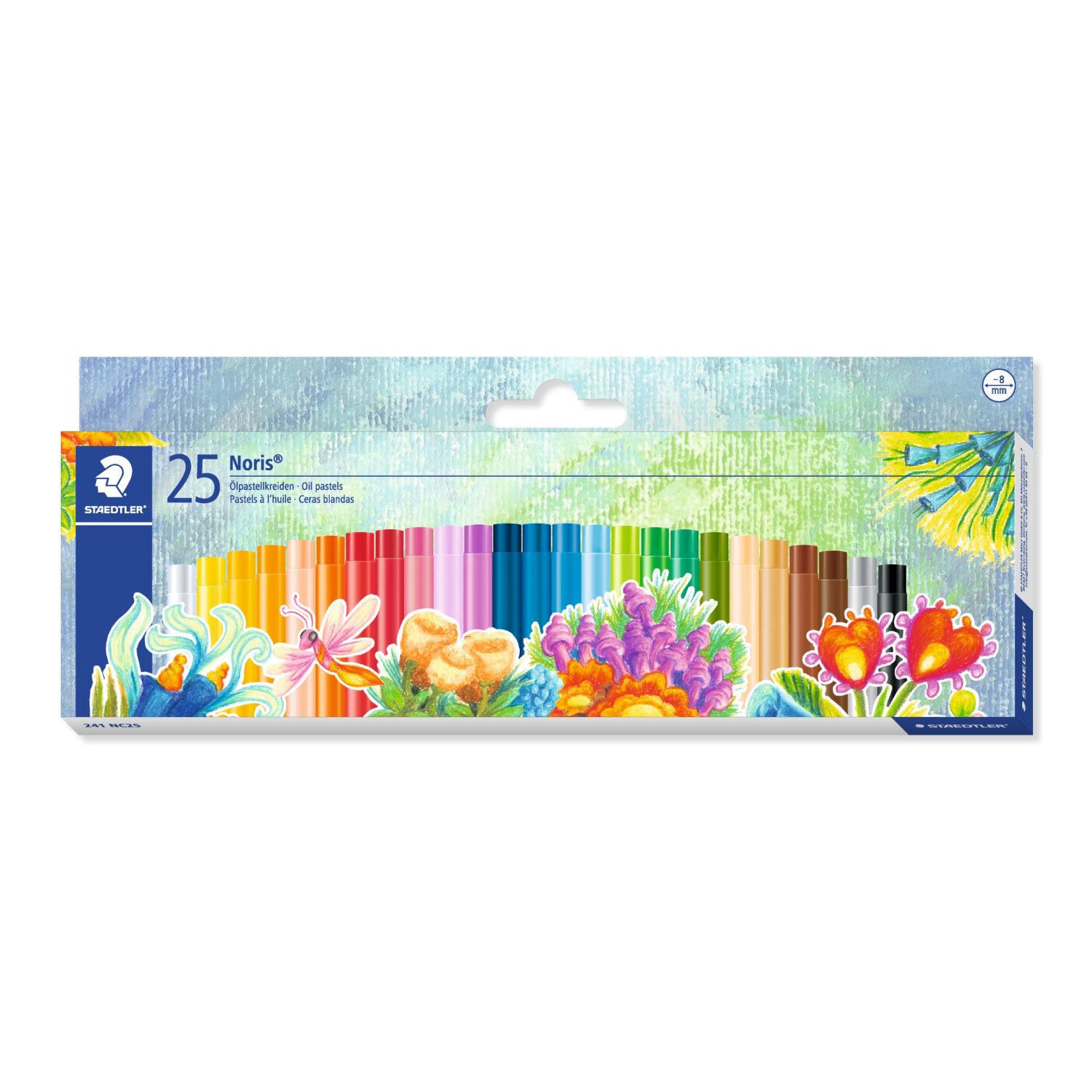 Staedtler Noris Club Oil Pastels, 25 Colours