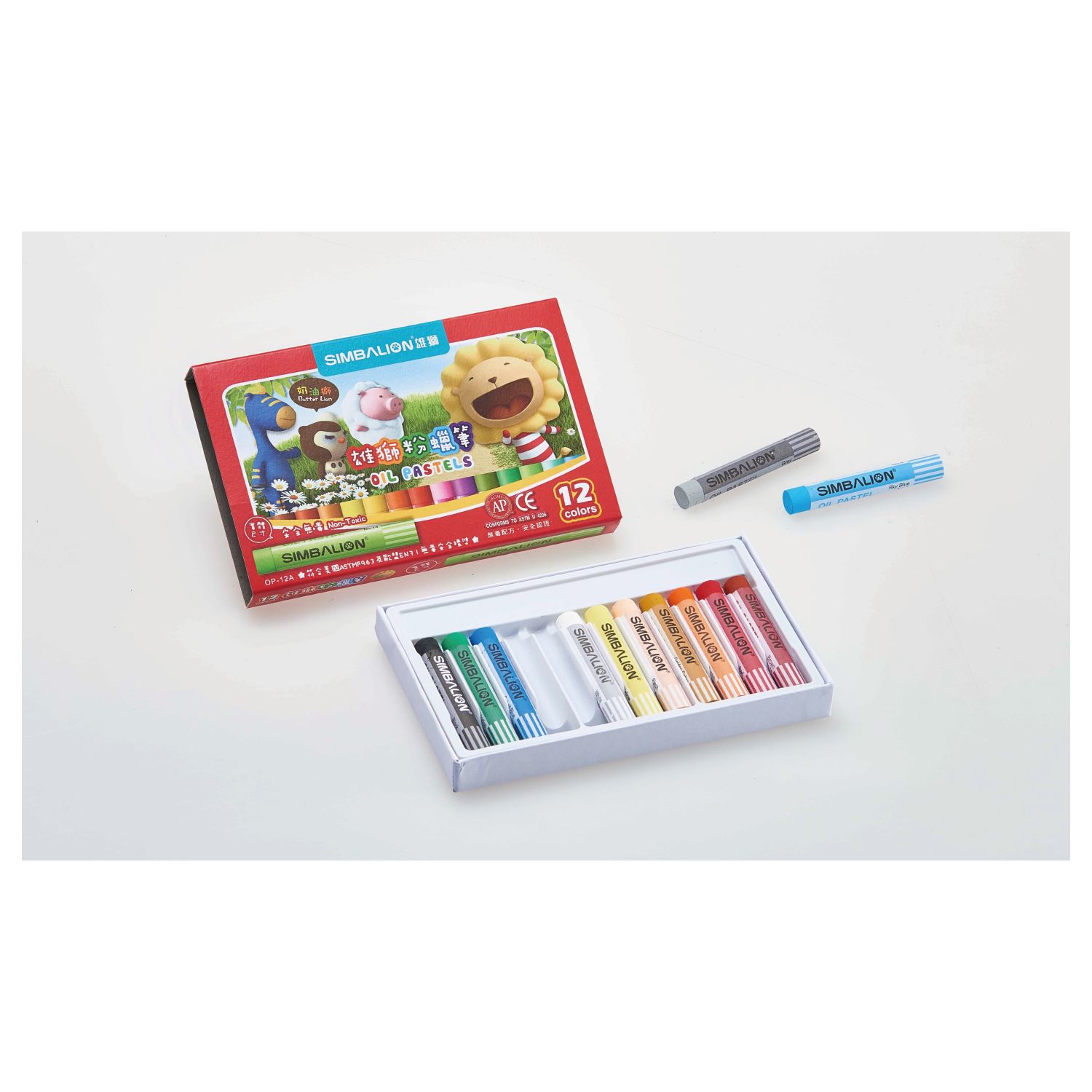 Simbalion 12-Colour Pastel Set