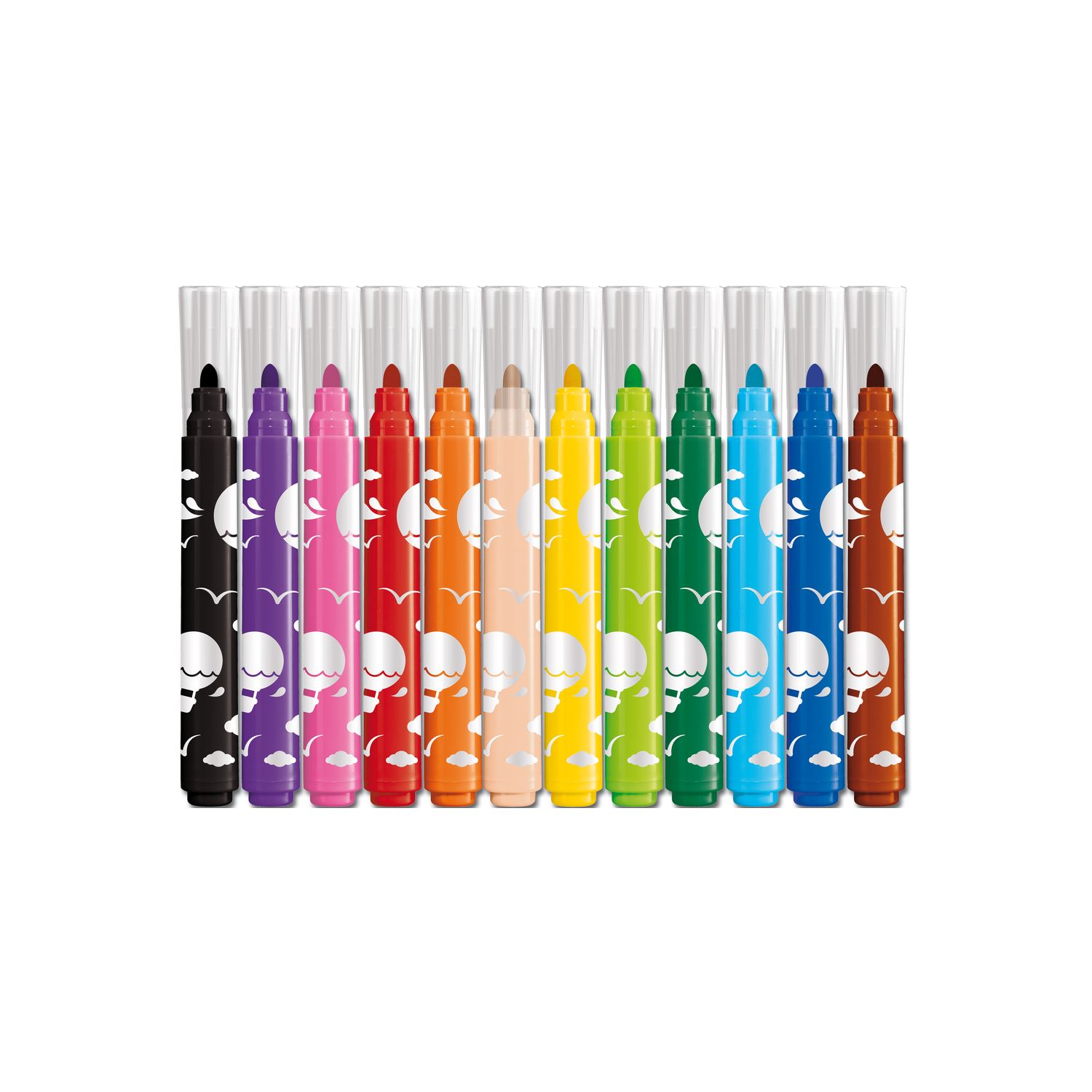 Maped Color'Peps My First Jumbo Felt-Tip Pens, 12 Colours