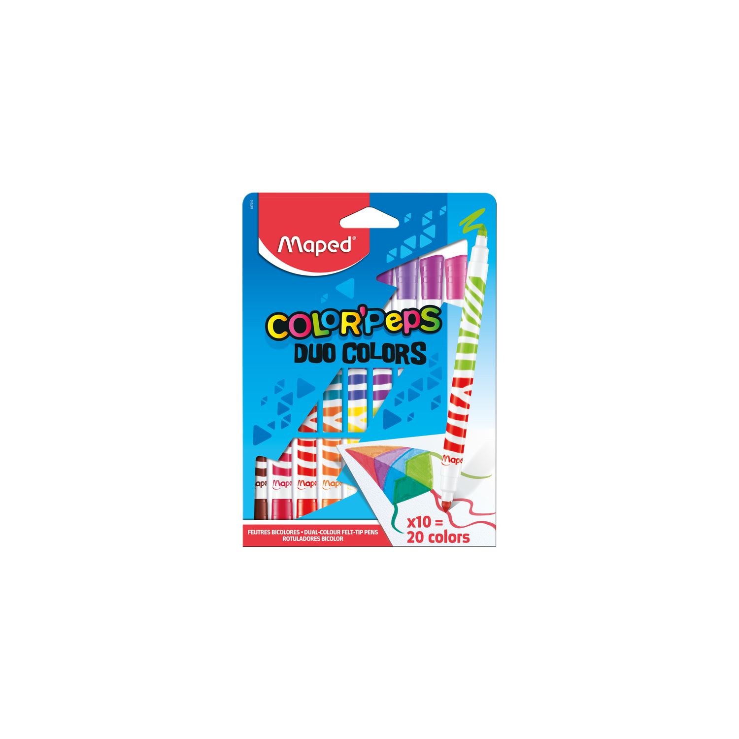 Maped Color'Peps 20-Colour Double-Ended Felt-Tip Pens
