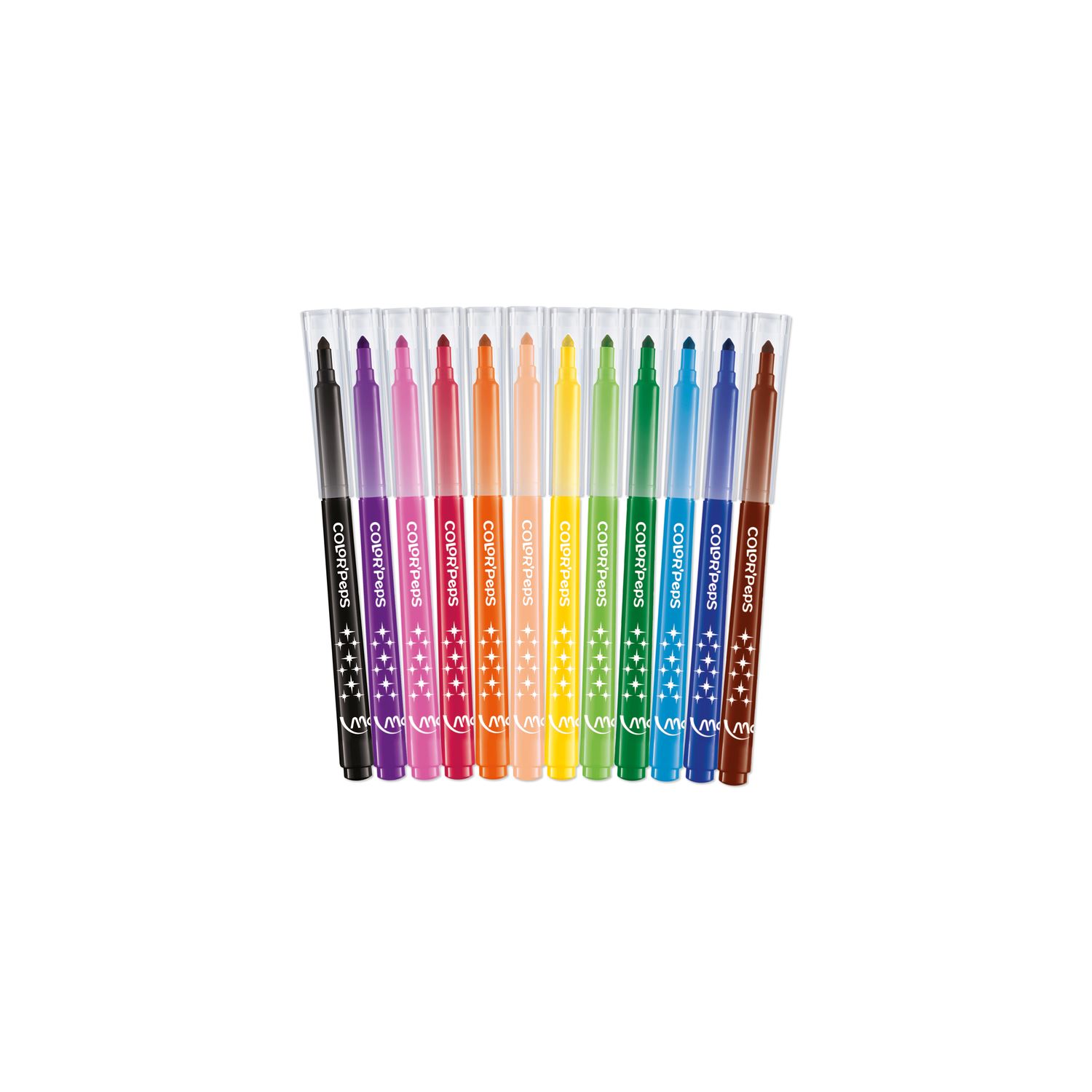 Maped Color'Peps Long Life Washable Felt-Tip Pens, 12 Colours
