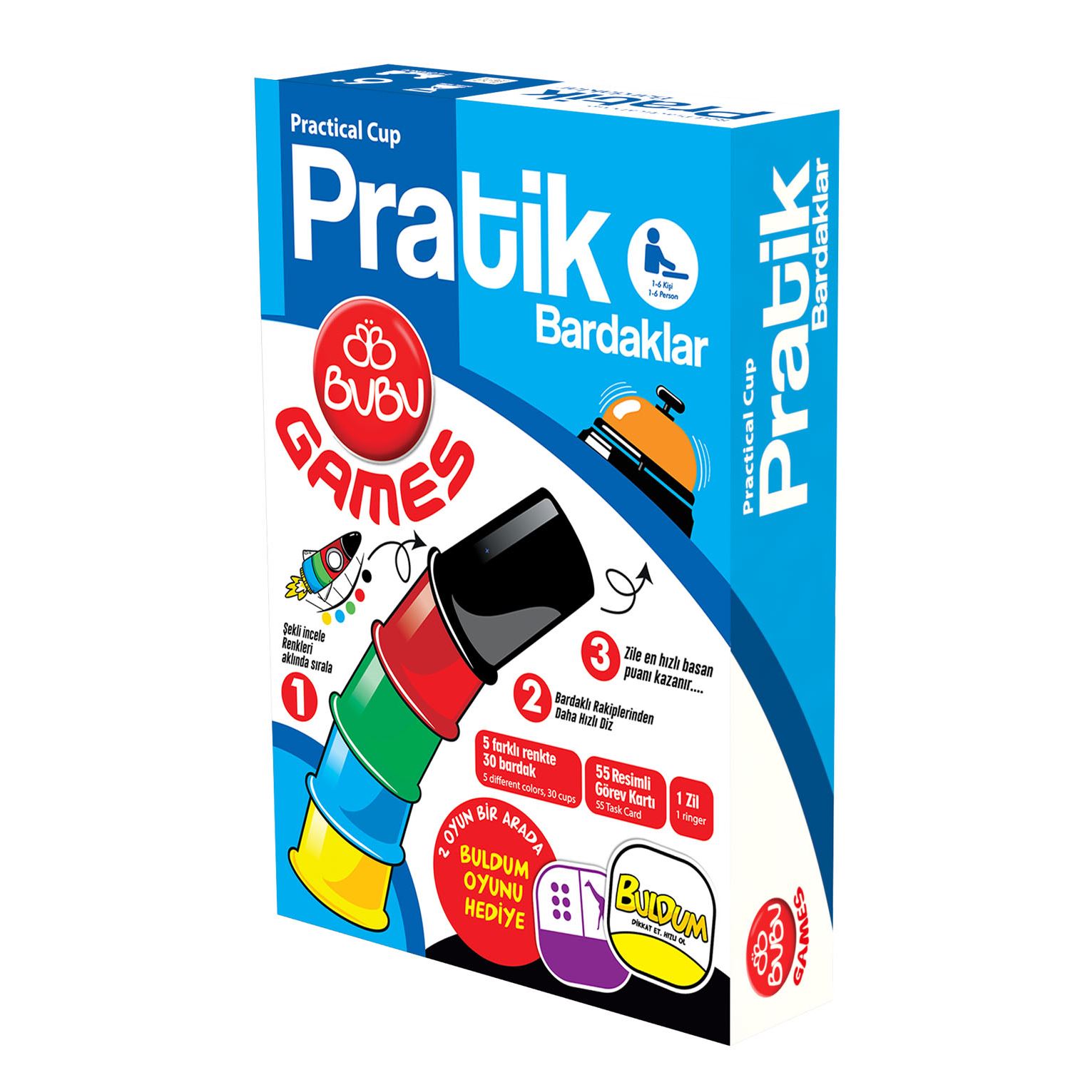 Bubu Games Pratik Bardaklar Kutu Oyunu