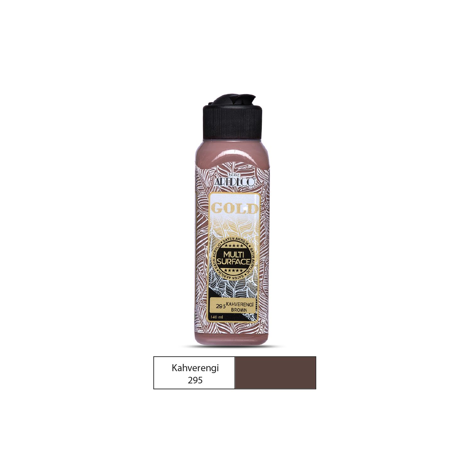 Artdeco Gold Multi-Surface Acrylic Paint 140 ml Brown