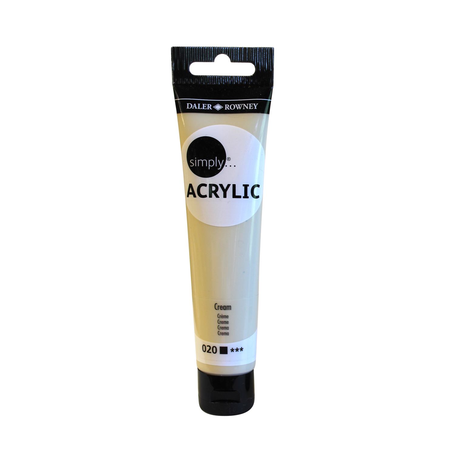 Daler Rowney Simply акриловая краска Cream, 75 мл