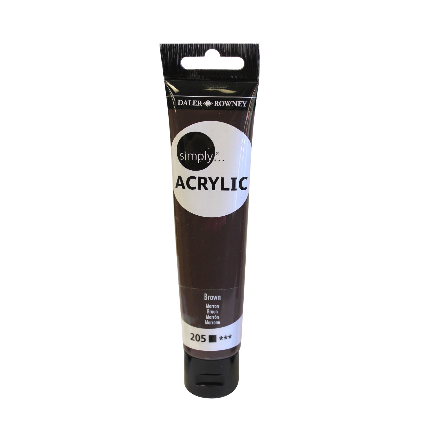 Daler Rowney Simply Acrylic Paint 75 ml Brown