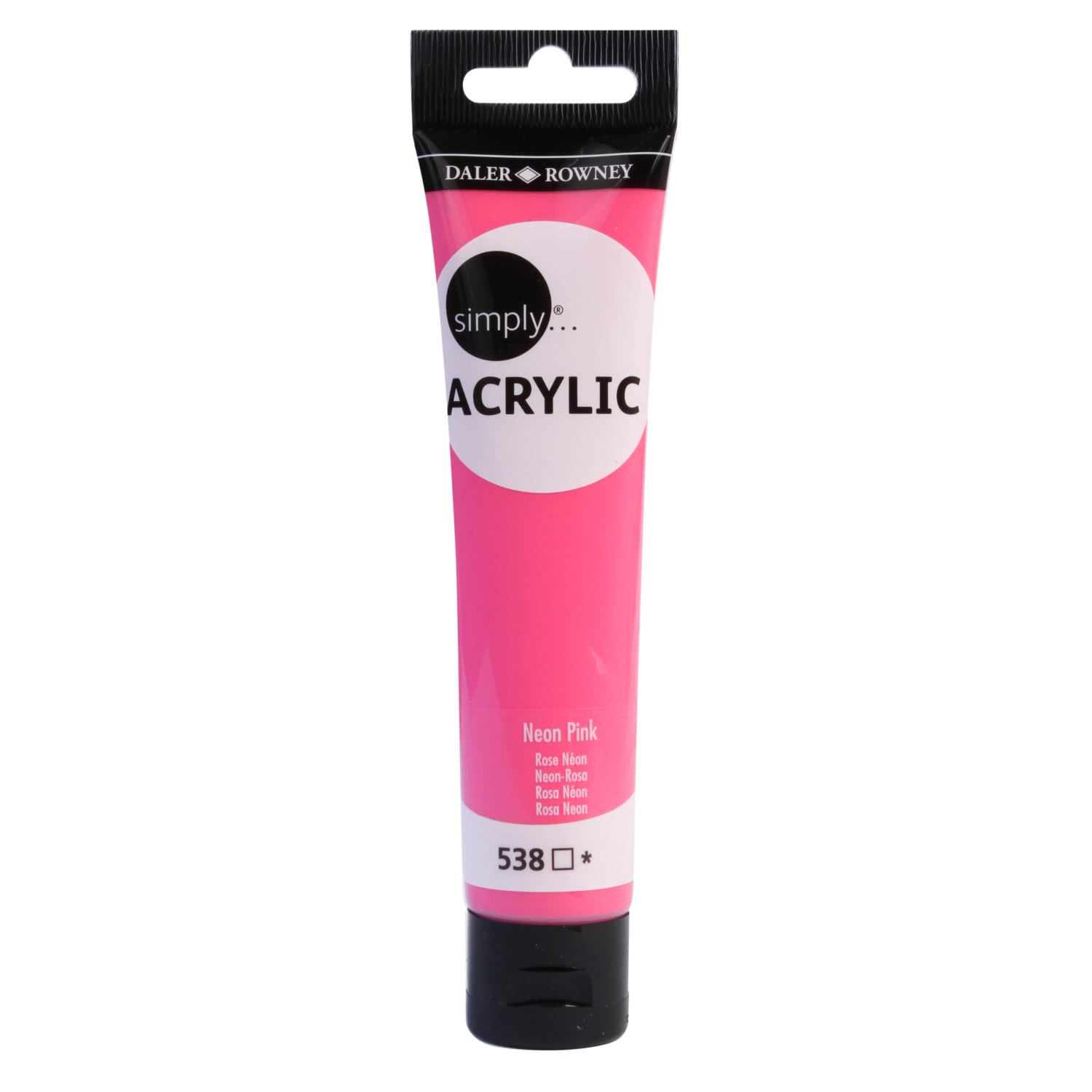 Daler Rowney Simply Acrylic Paint 75 ml Neon Pink
