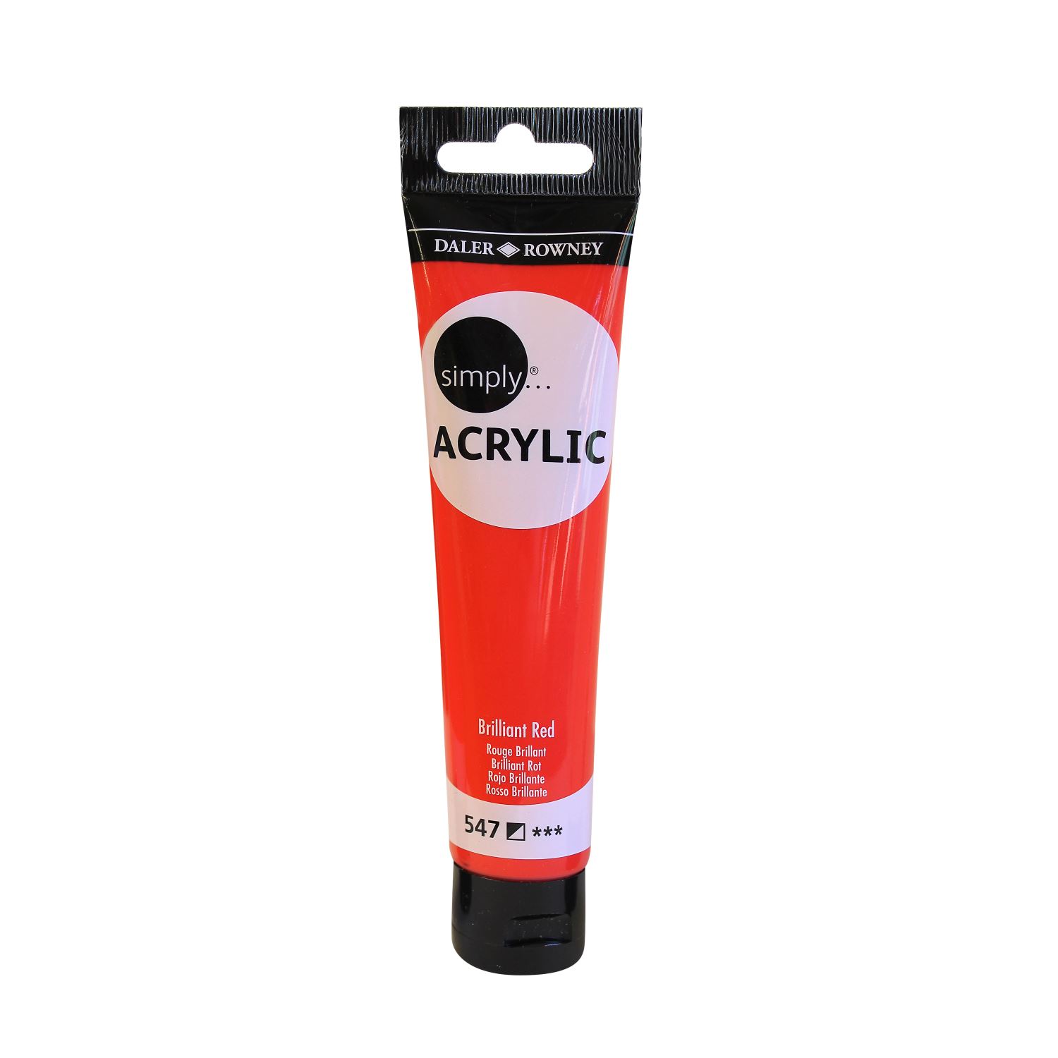 Daler Rowney Simply акриловая краска 75 мл Brilliant Red