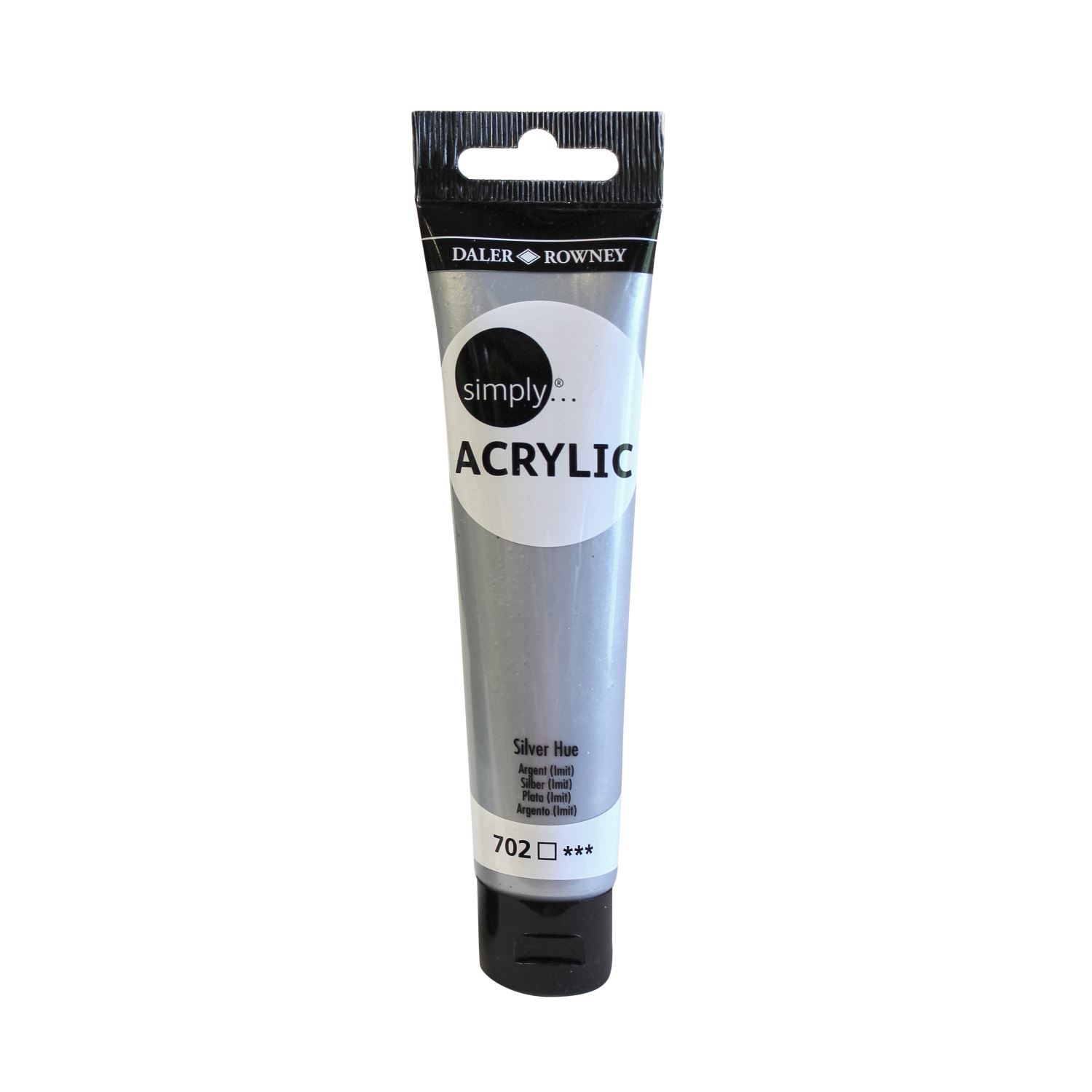 Daler Rowney Simply Acrylic Paint 75 ml Silver