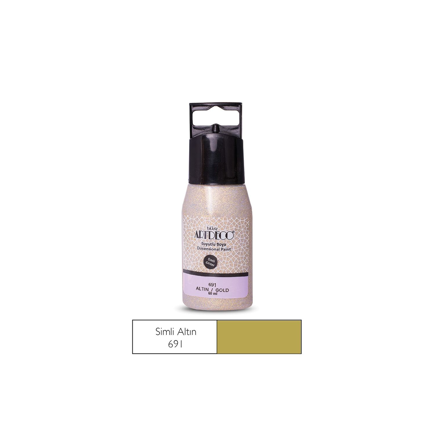 Artdeco Glitter Dimensional Paint 60 ml Gold