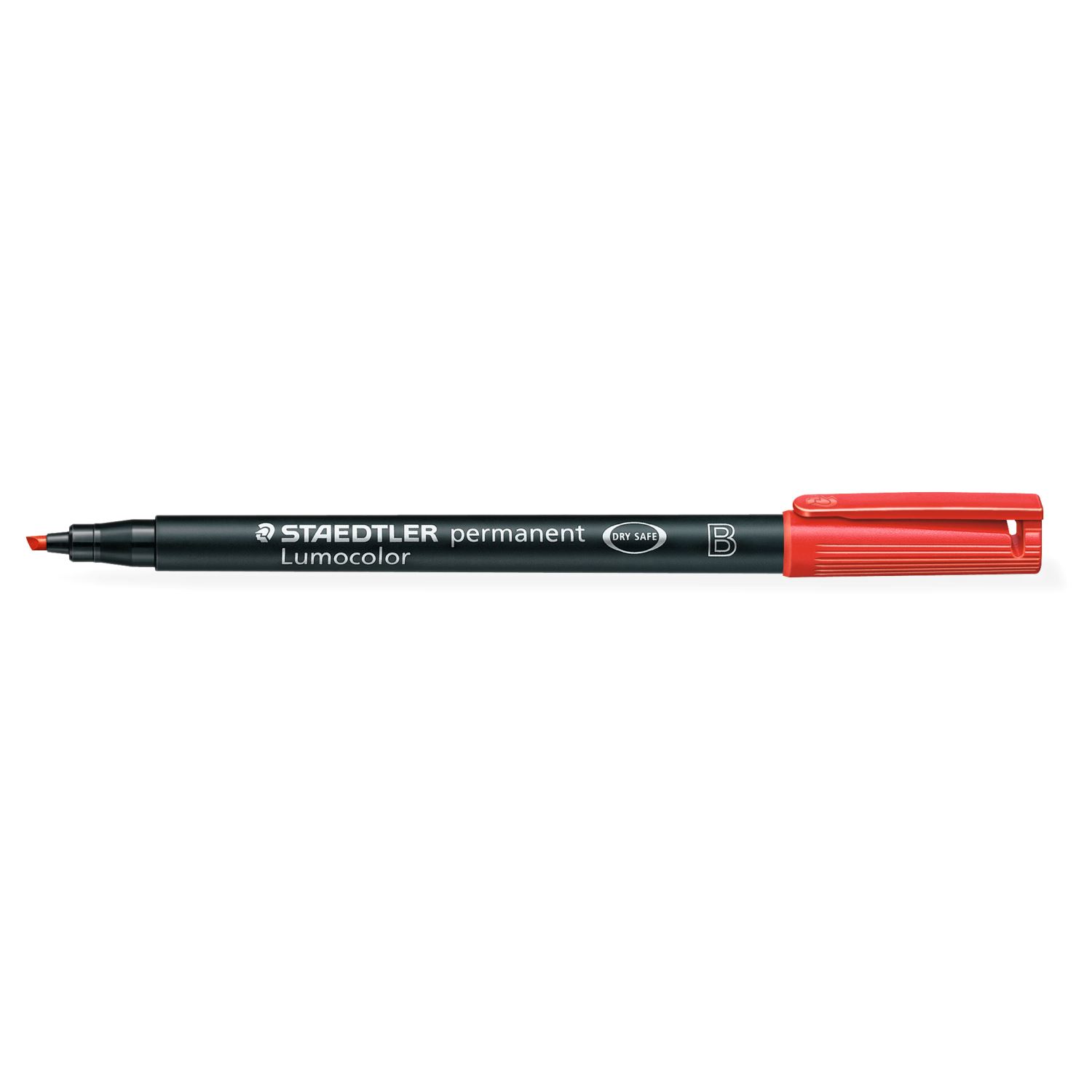 Staedtler Lumocolor Красный маркер для плёнки с косым наконечником