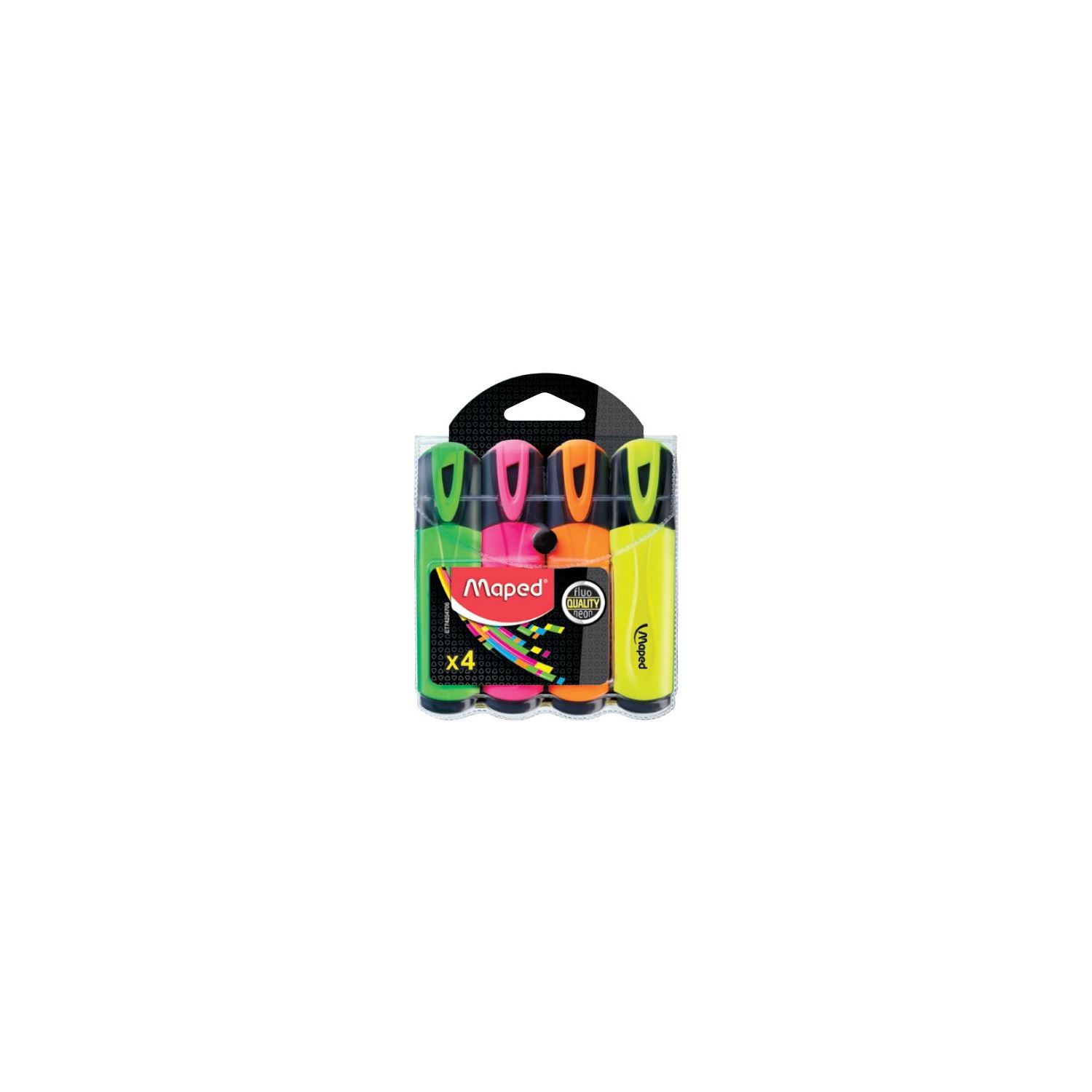 Maped Fluo Neo, 4 текстовыделителя