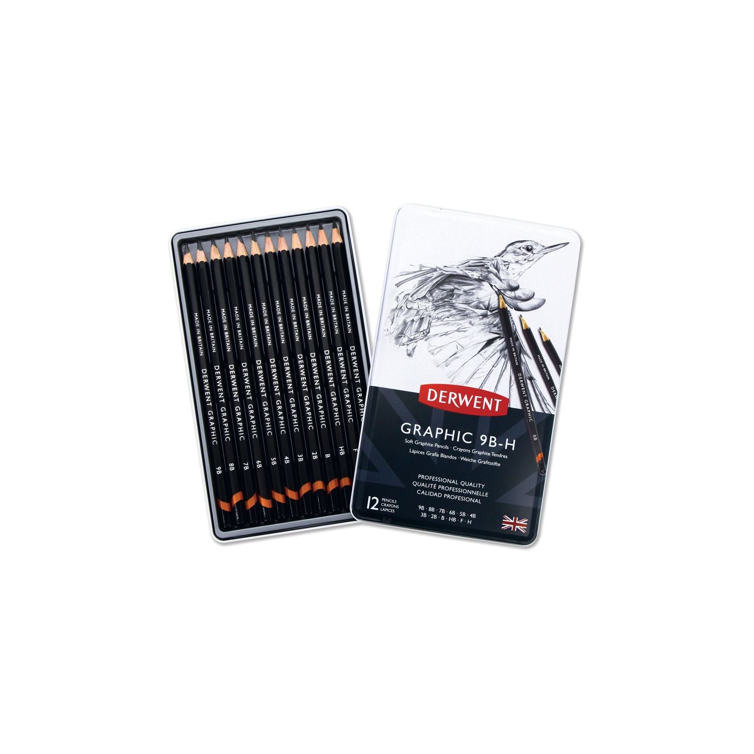 Набор графитных карандашей Derwent Graphic Soft