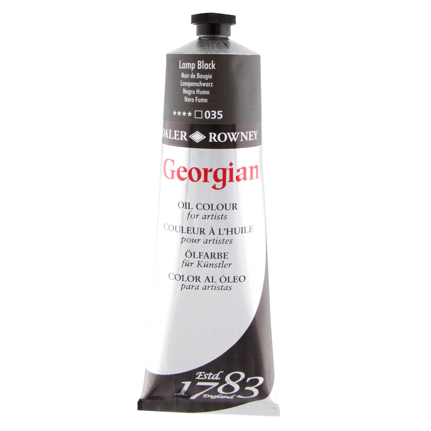Daler Rowney Georgian Black Oil Paint 225 ml
