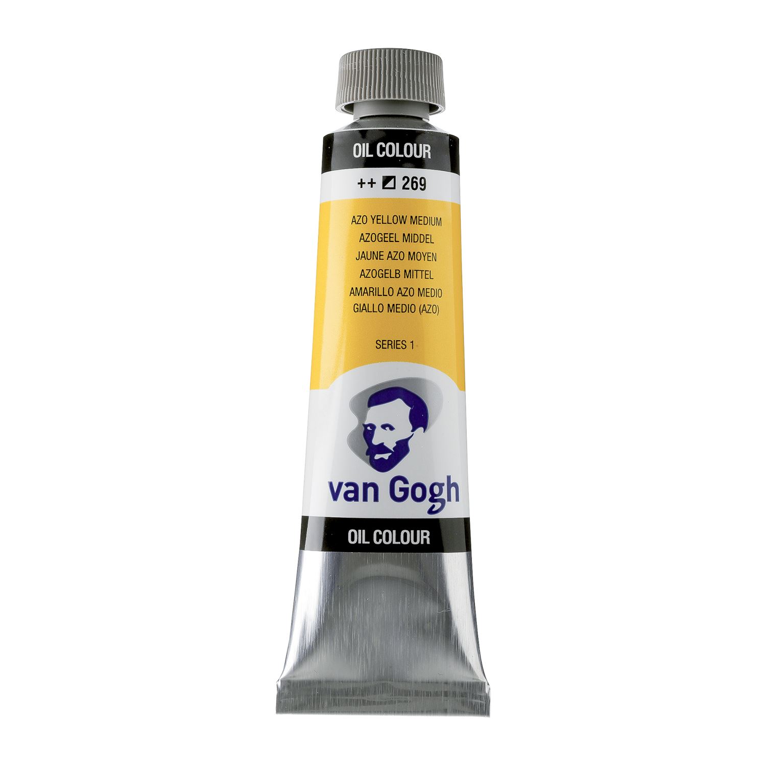 Talens Van Gogh масляная краска Azo Yellow Medium, 40 мл