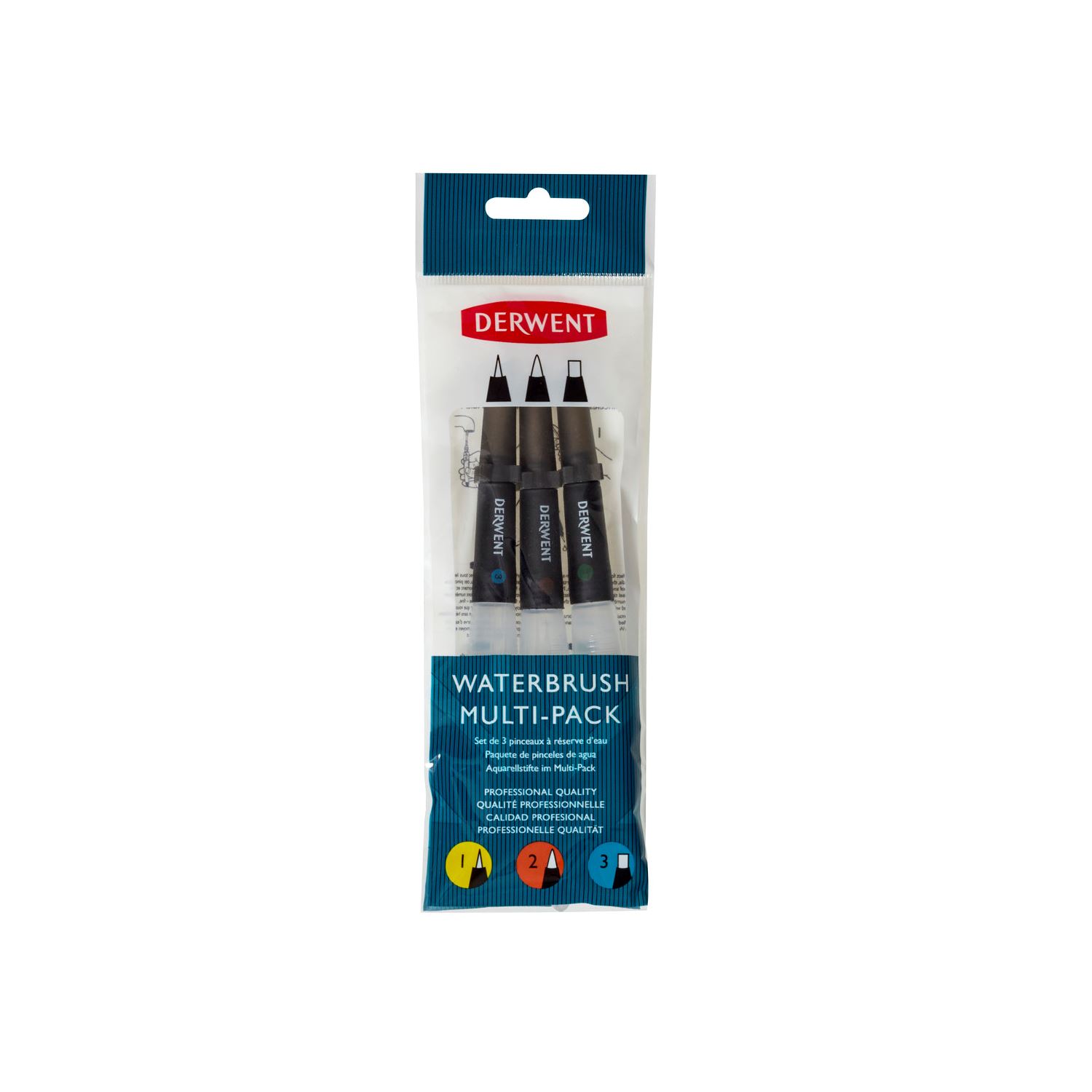 Derwent Waterbrush Su Hazneli Fırça Seti