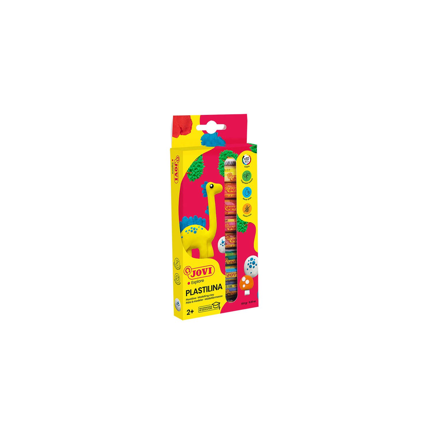 Пластилин Jovi Plastilina, 6 цветов, 90/10