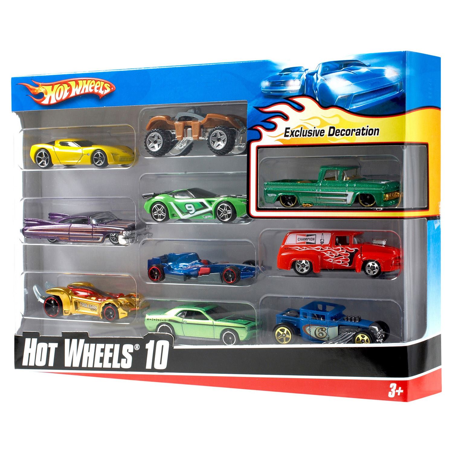 Hot Wheels 54886 — набор из 10 машинок