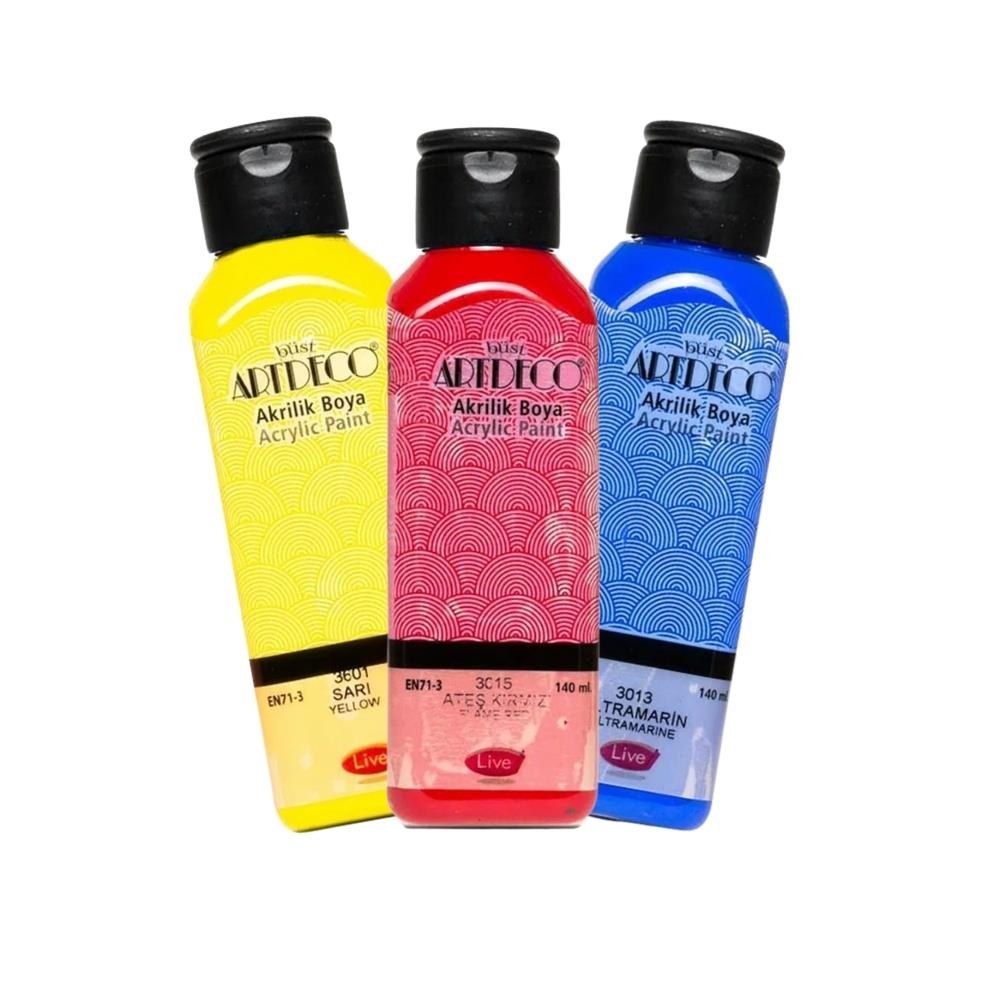 Artdeco Klasik Akrilik Boya 140 ml Ateş Kırmızı