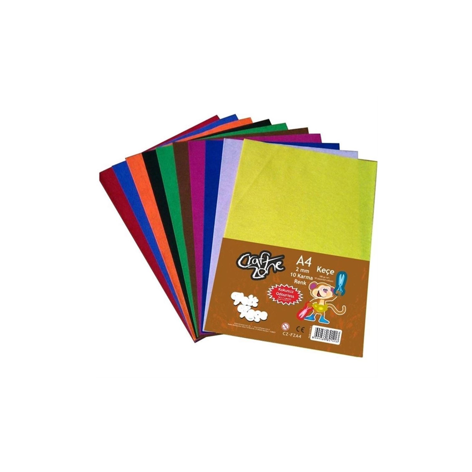 Dplus Craftzone CZ-FZA4: фетр, 10 цветов