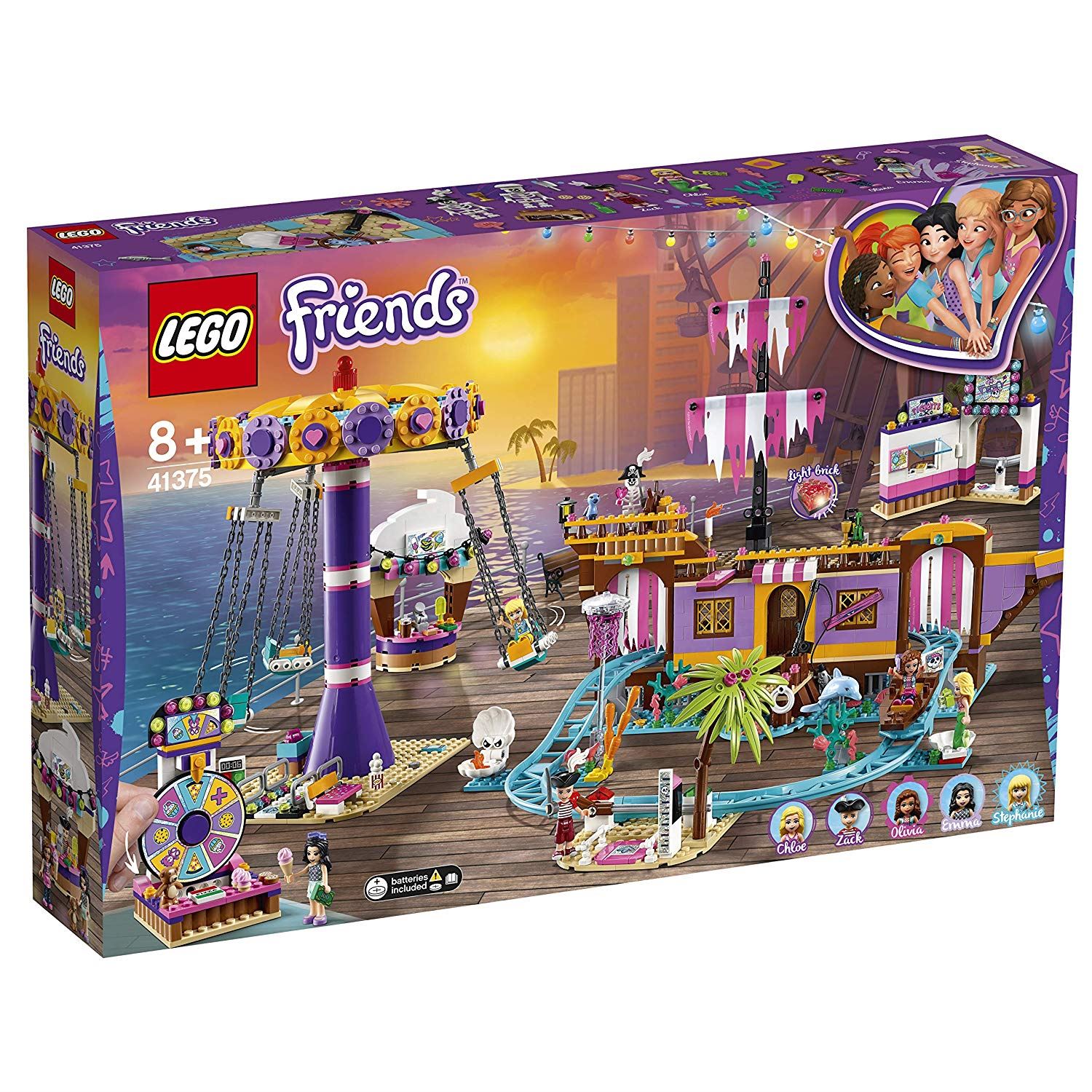 LEGO Friends 41375 Amusement Park Building Set, 1001+ Pieces, Ages 8+