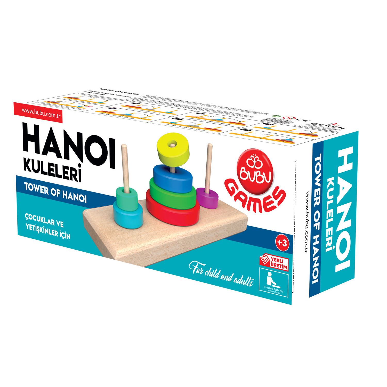 BU-BU Games Hanoi Kuleleri Eğitici Oyuncak
