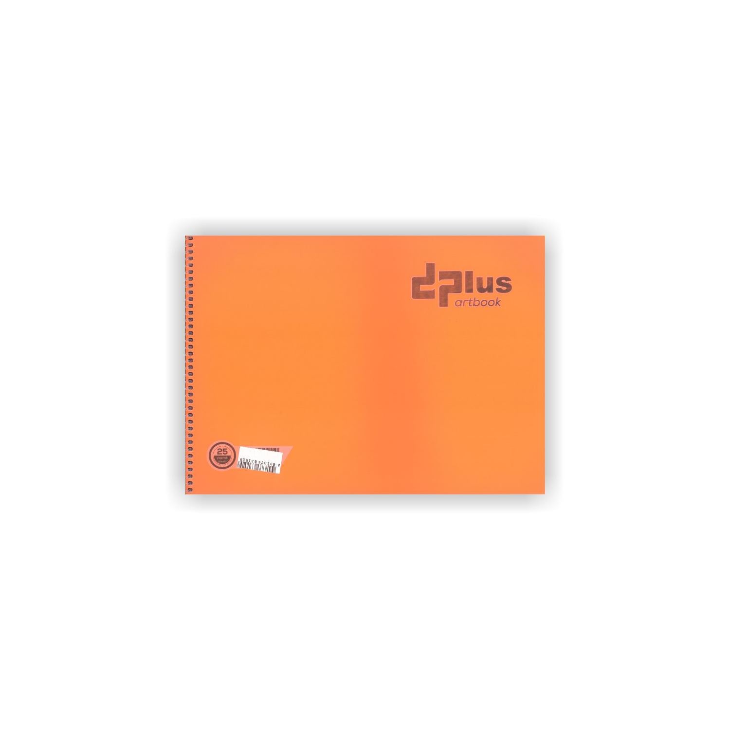 Dplus 25X35 Plastik Kapak Telli Resim Defteri Turuncu