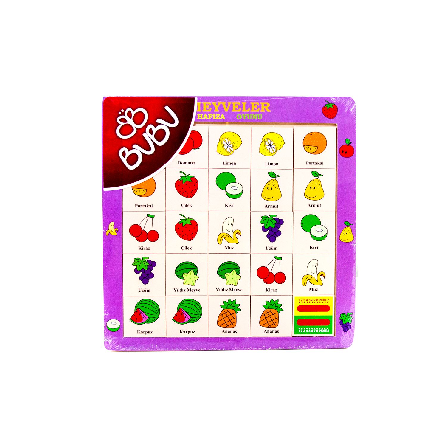 Bubu 4343 Fruits Memory Game