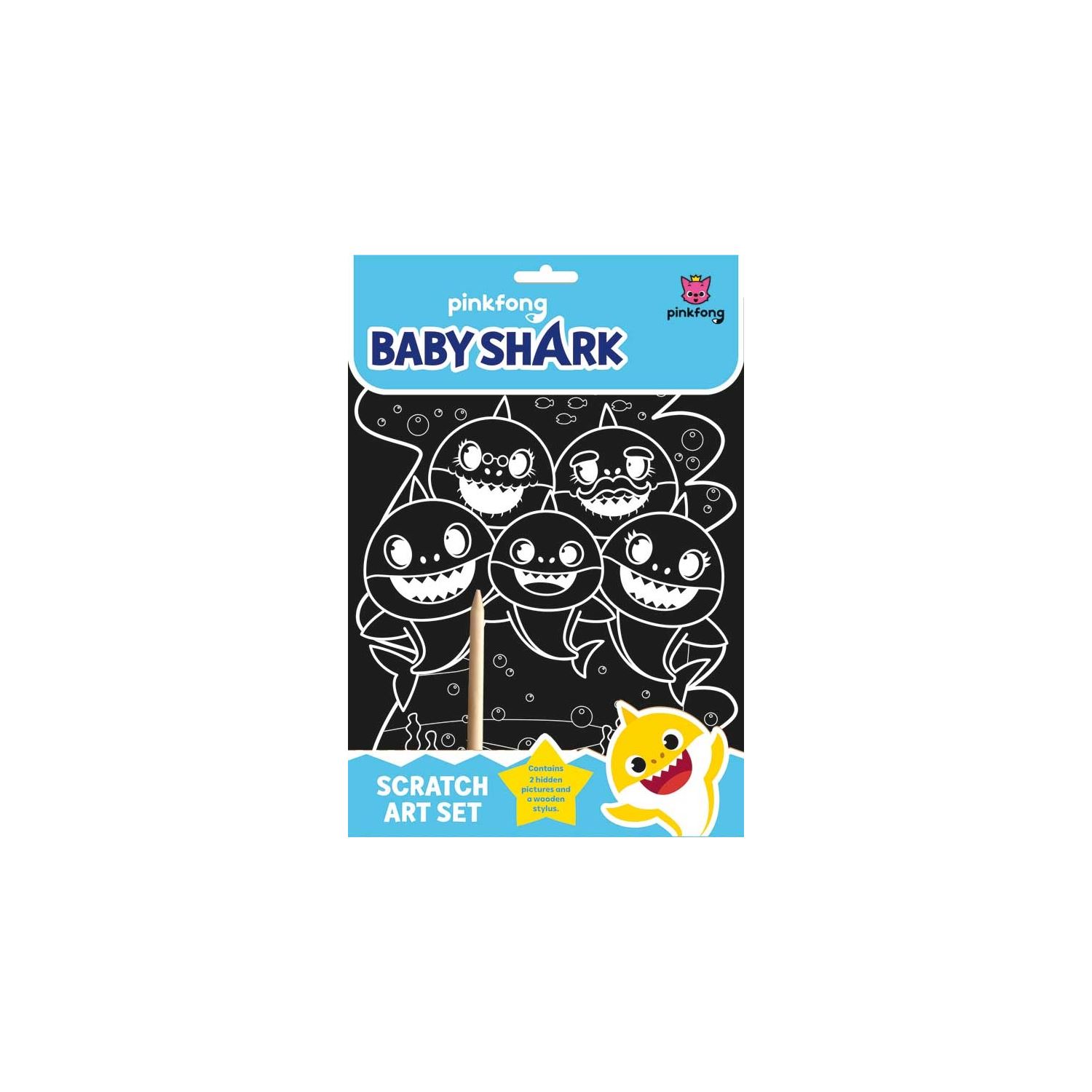 Baby Shark Scratch Art Set