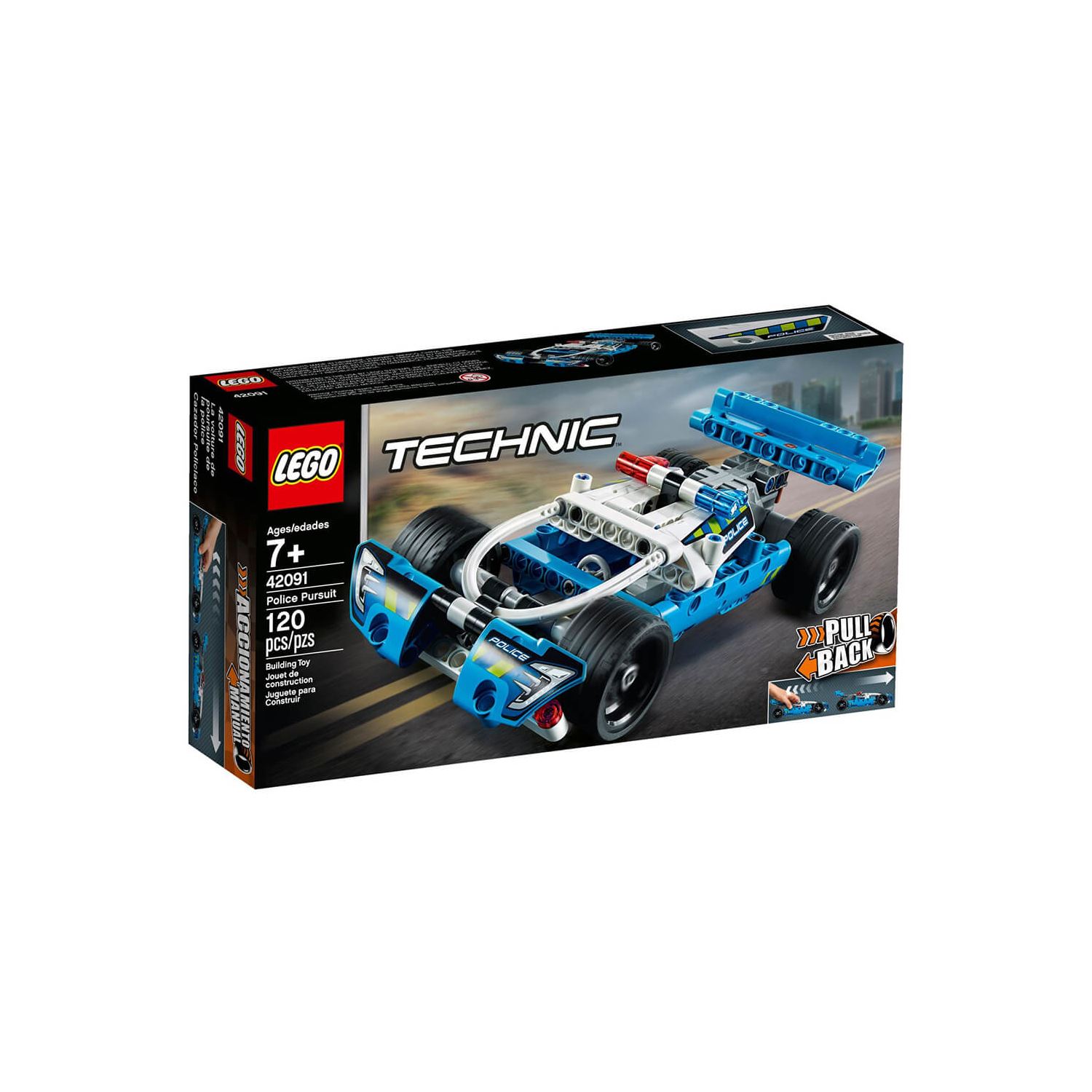 LEGO Technic 42091 Police Pursuit Polis Arabası Yapım Seti 120 Parça
