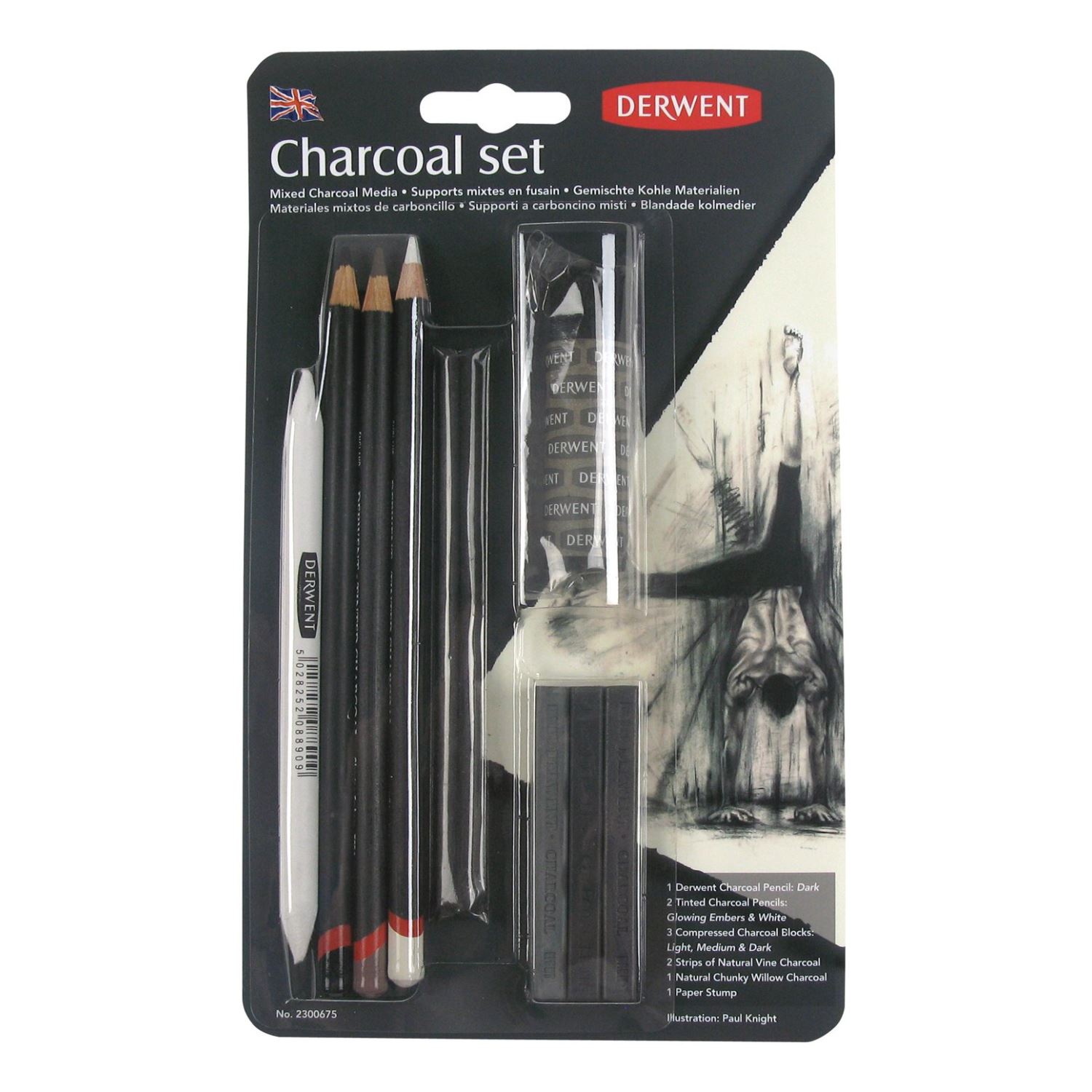 Derwent Charcoal Pencils Set 2300675