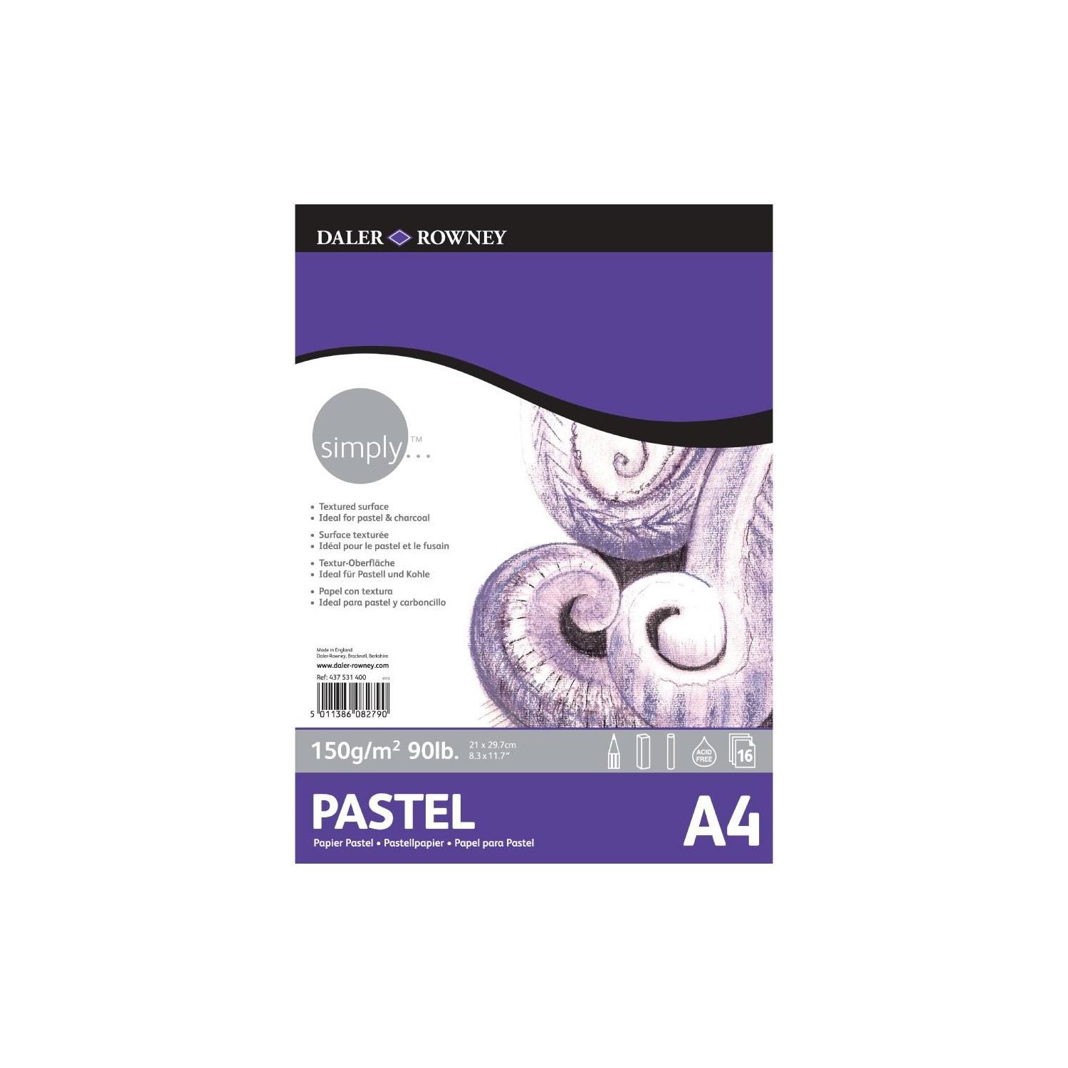 Daler Rowney Simply Pastel Block, 95 g, 16 Sheets