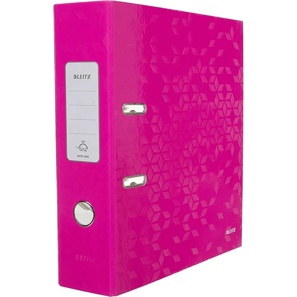 Leitz WOW 180° Wide Pink Binder 10051023