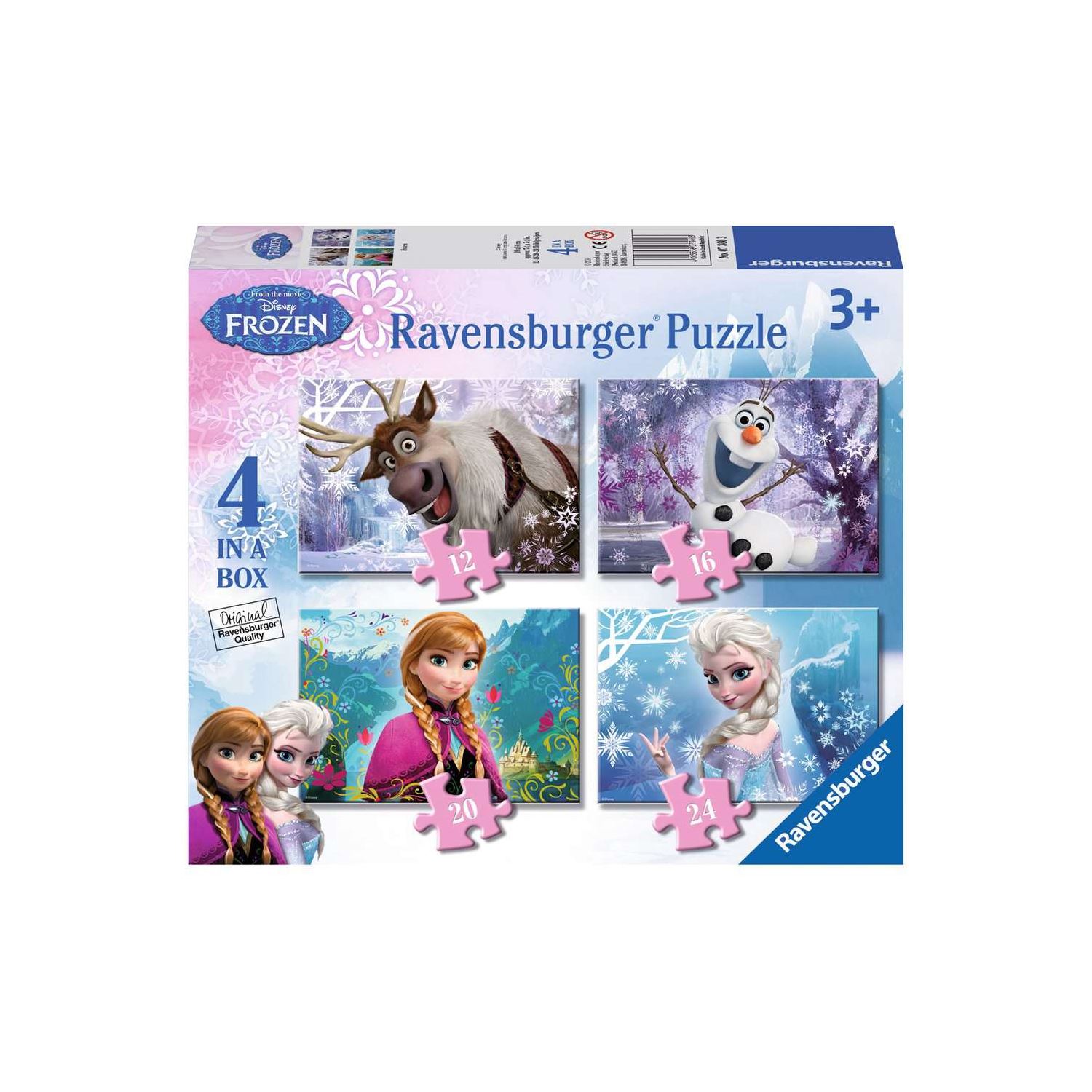 Ravensburger Wd Frozen 4'Ü 1 Arada Çocuk Puzzle