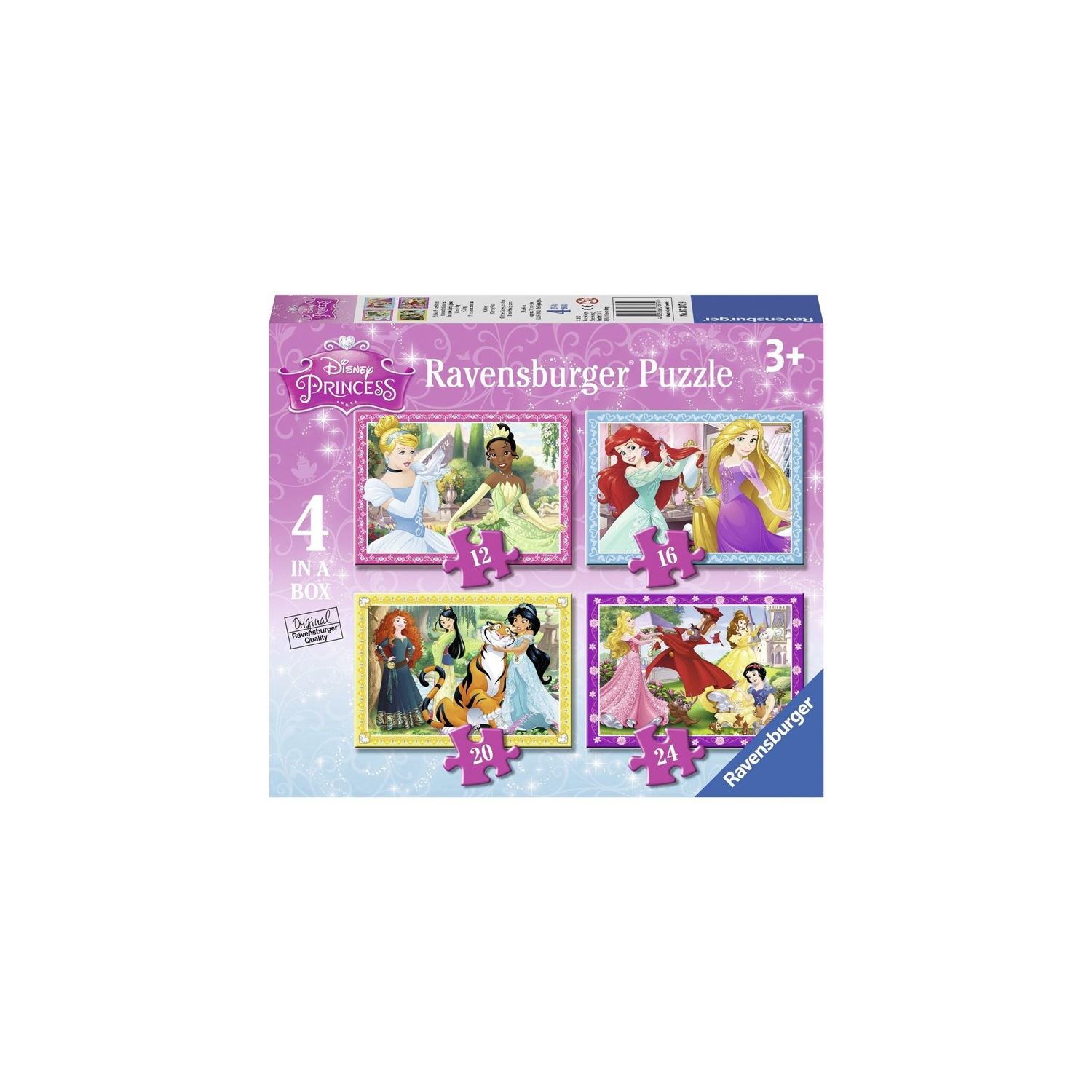 Ravensburger Wd Princess 4'Ü 1 Arada Çocuk Puzzle