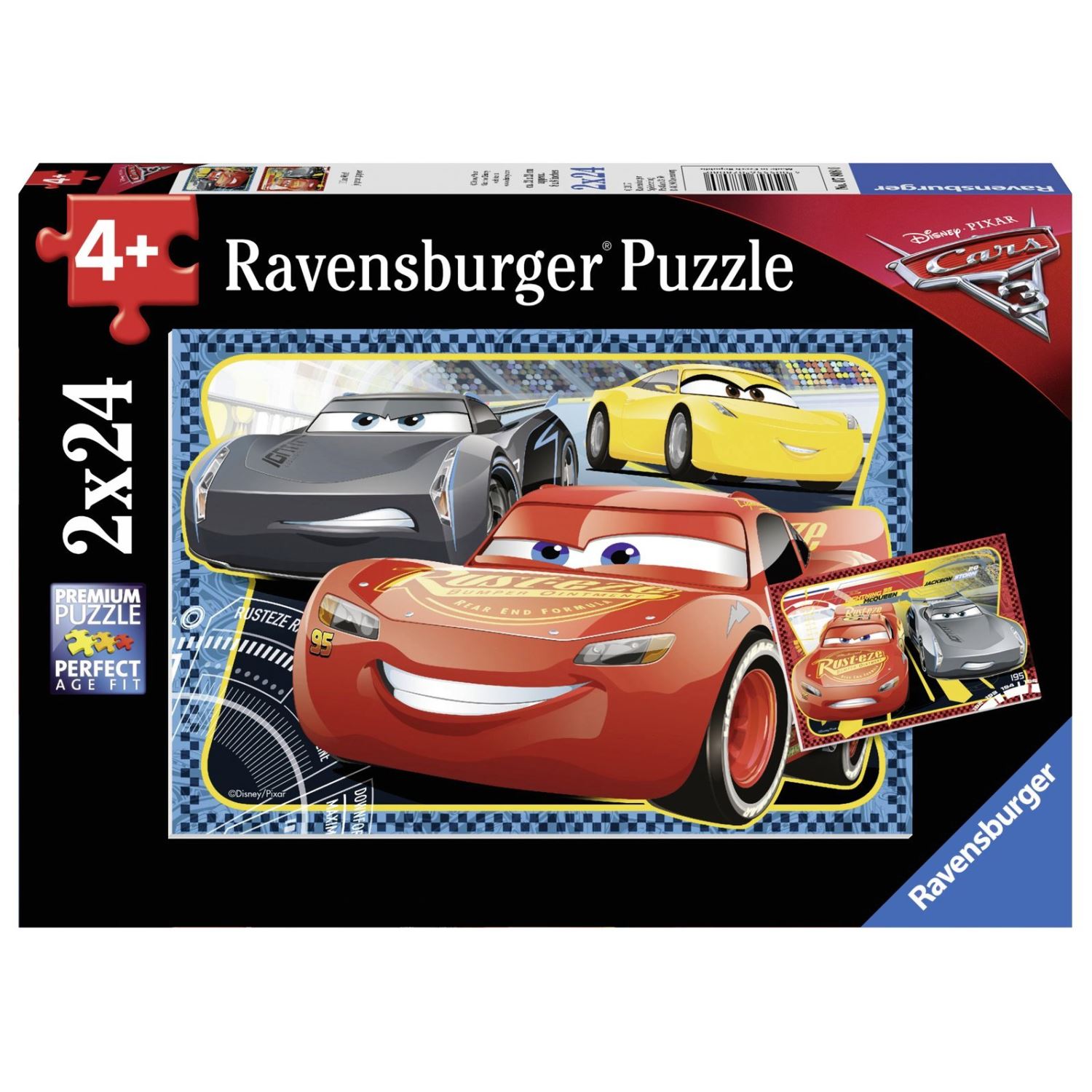 Ravensburger Cars: детский пазл, 2 × 24 детали