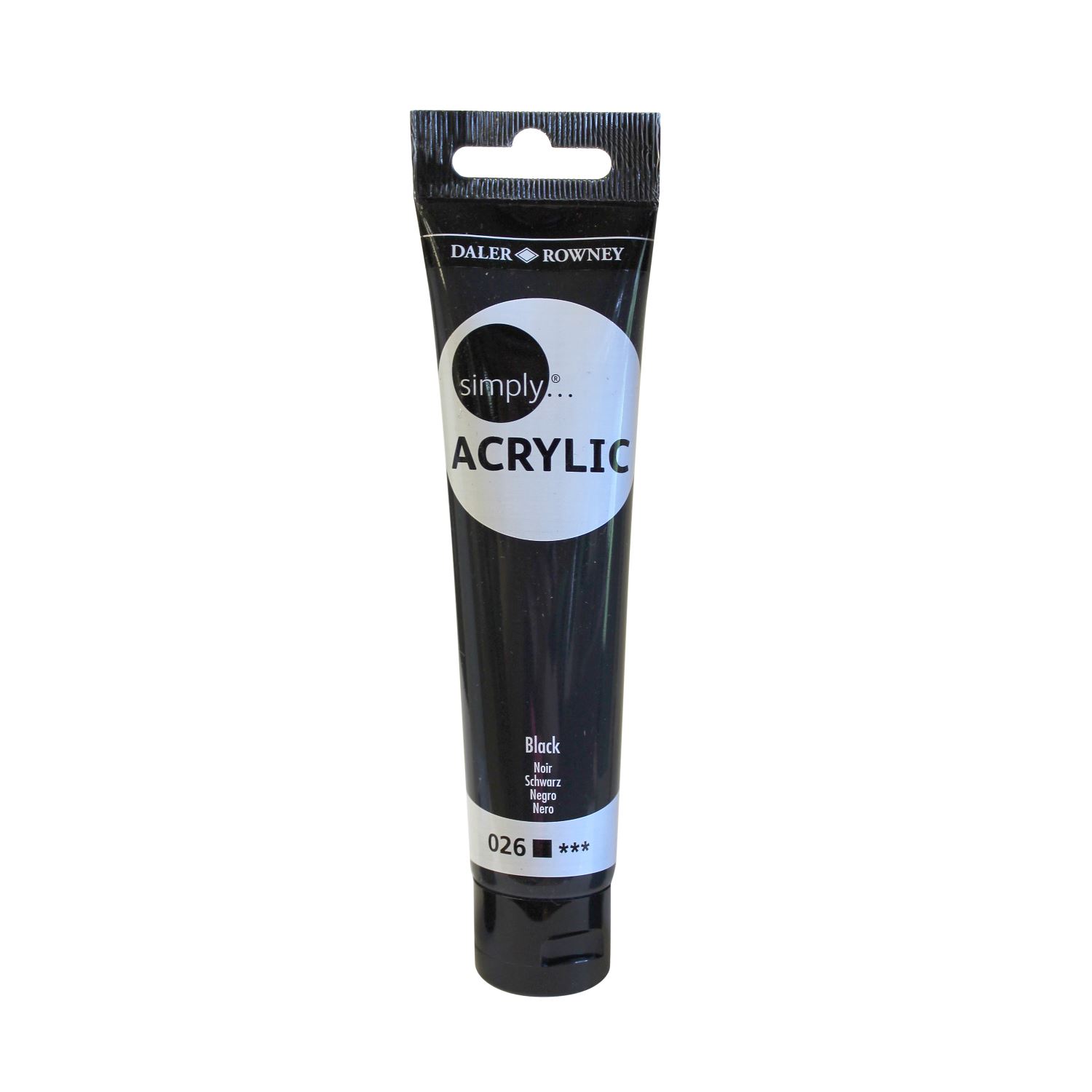 Daler Rowney Simply Acrylic Paint 75 ml Black