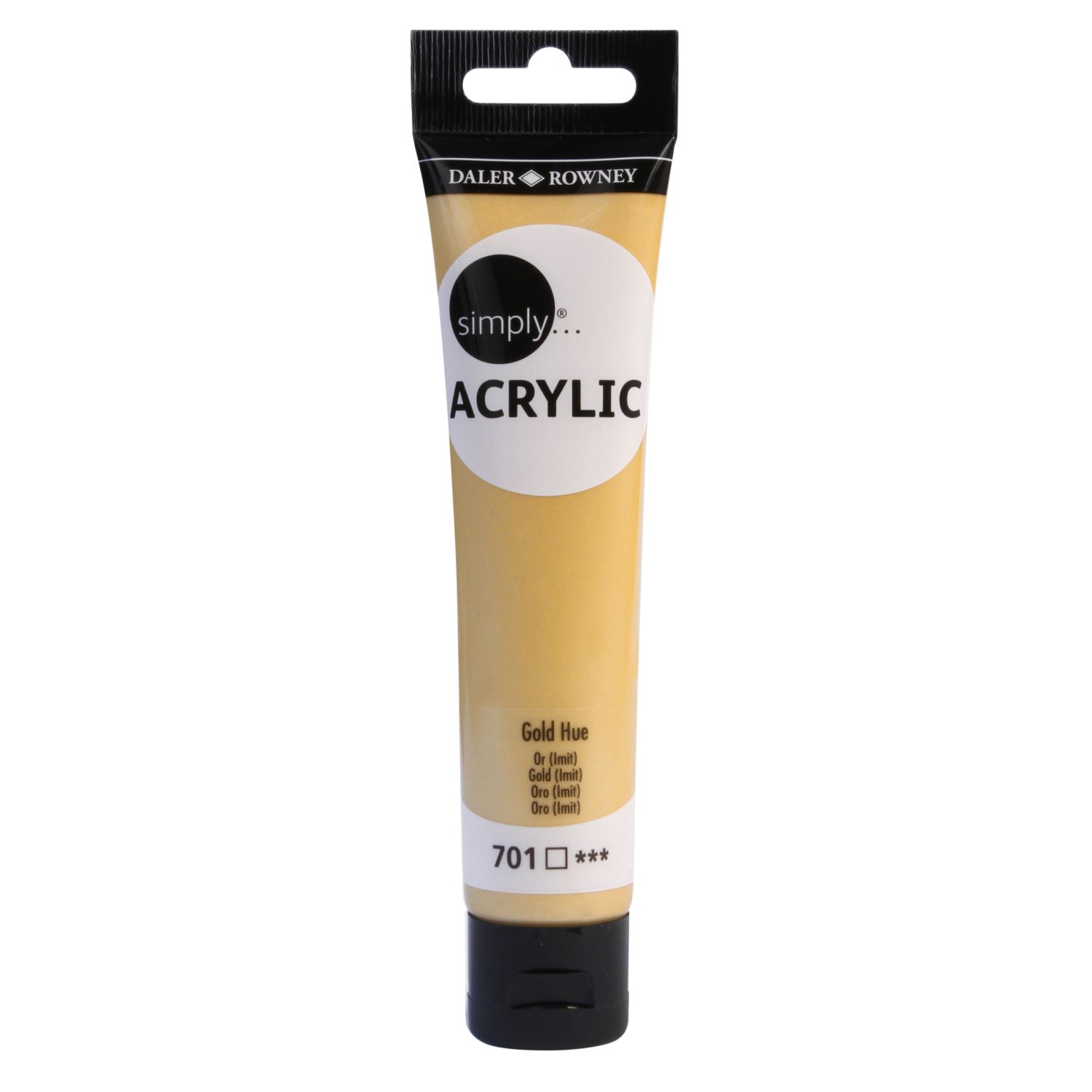 Daler Rowney Simply Acrylic Paint 75 ml Gold
