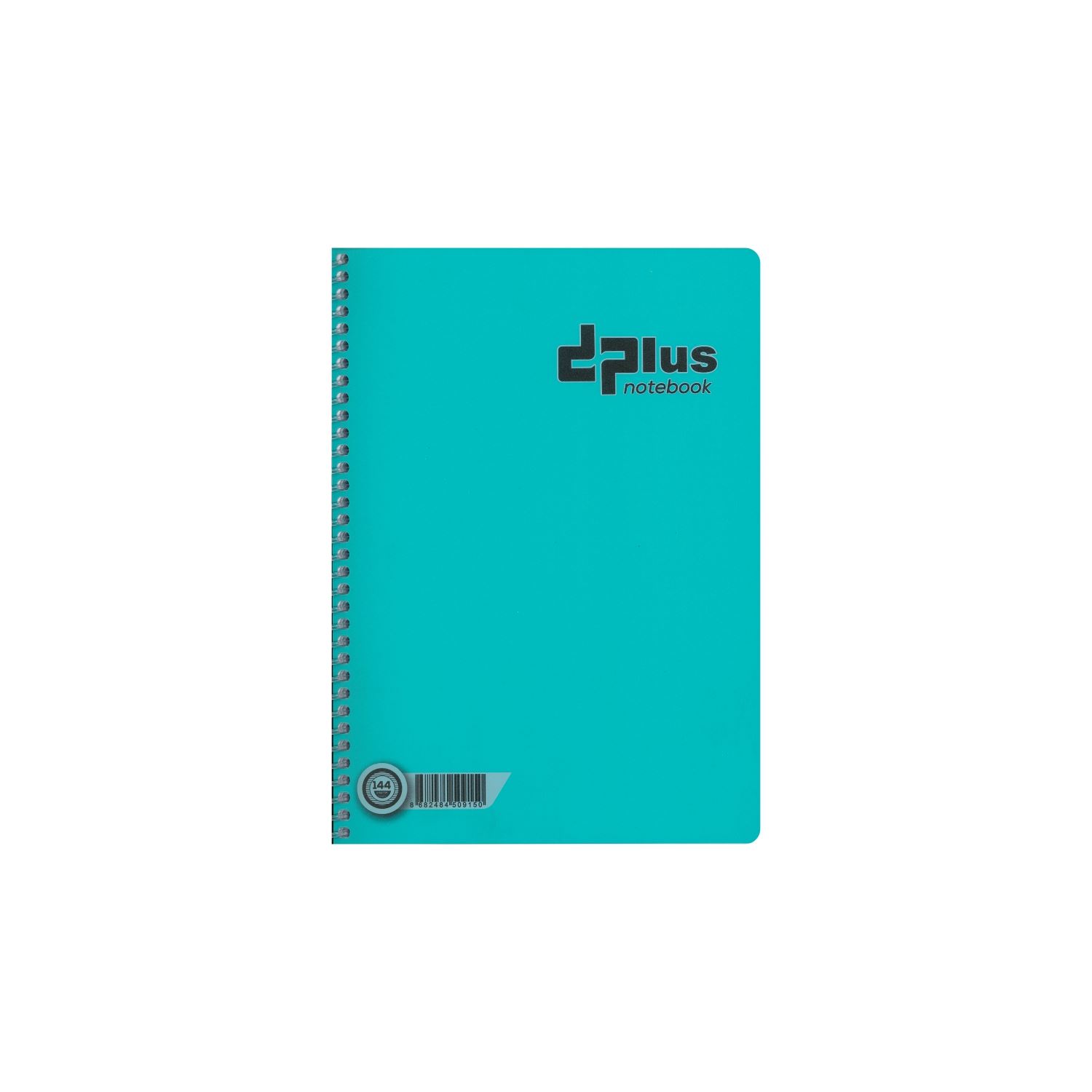 Dplus A4 Kareli Plastik Kapak Telli 144Yp Defter Yeşil