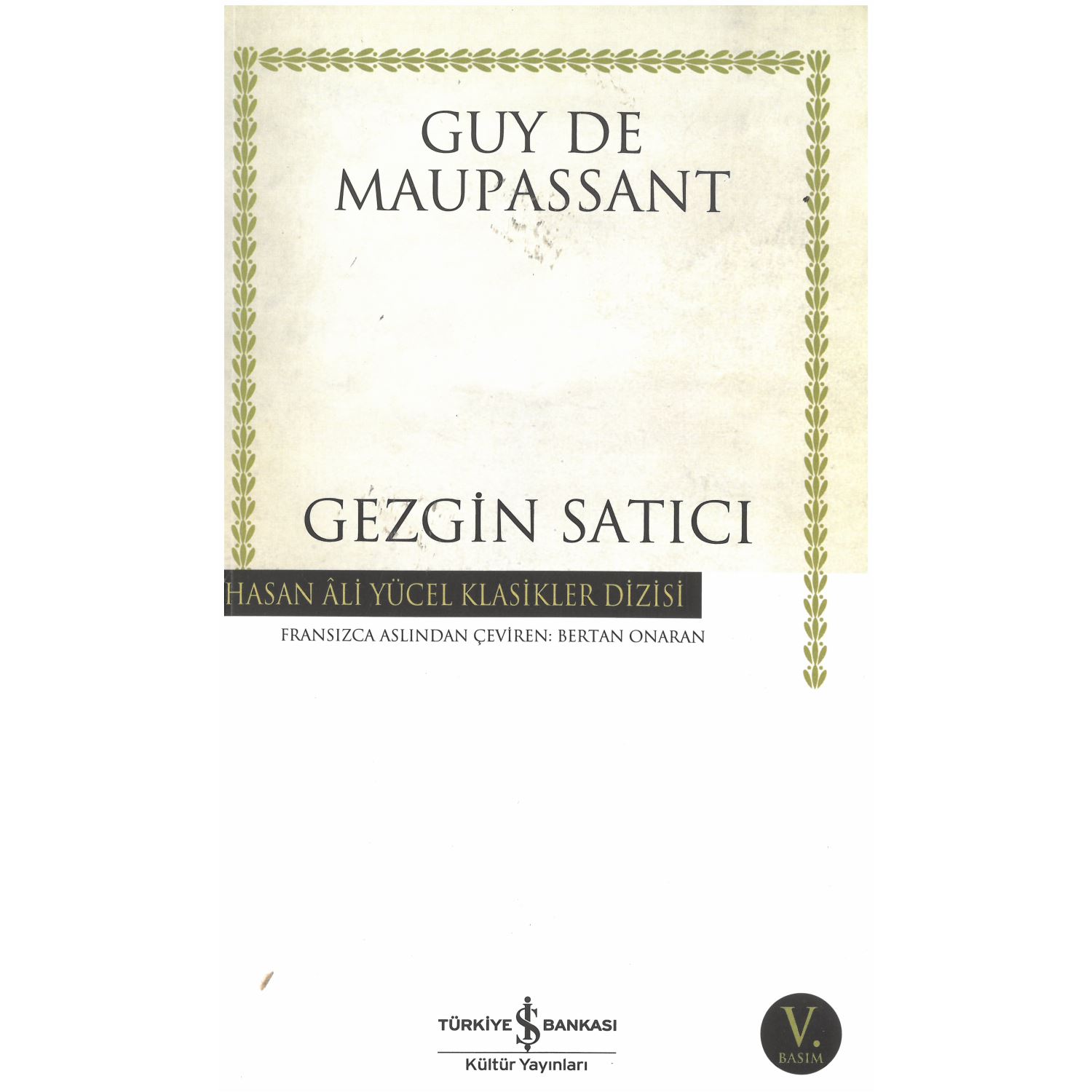 İş Bankası Kültür Yayınları Gezgin Satıcı Short Story Book