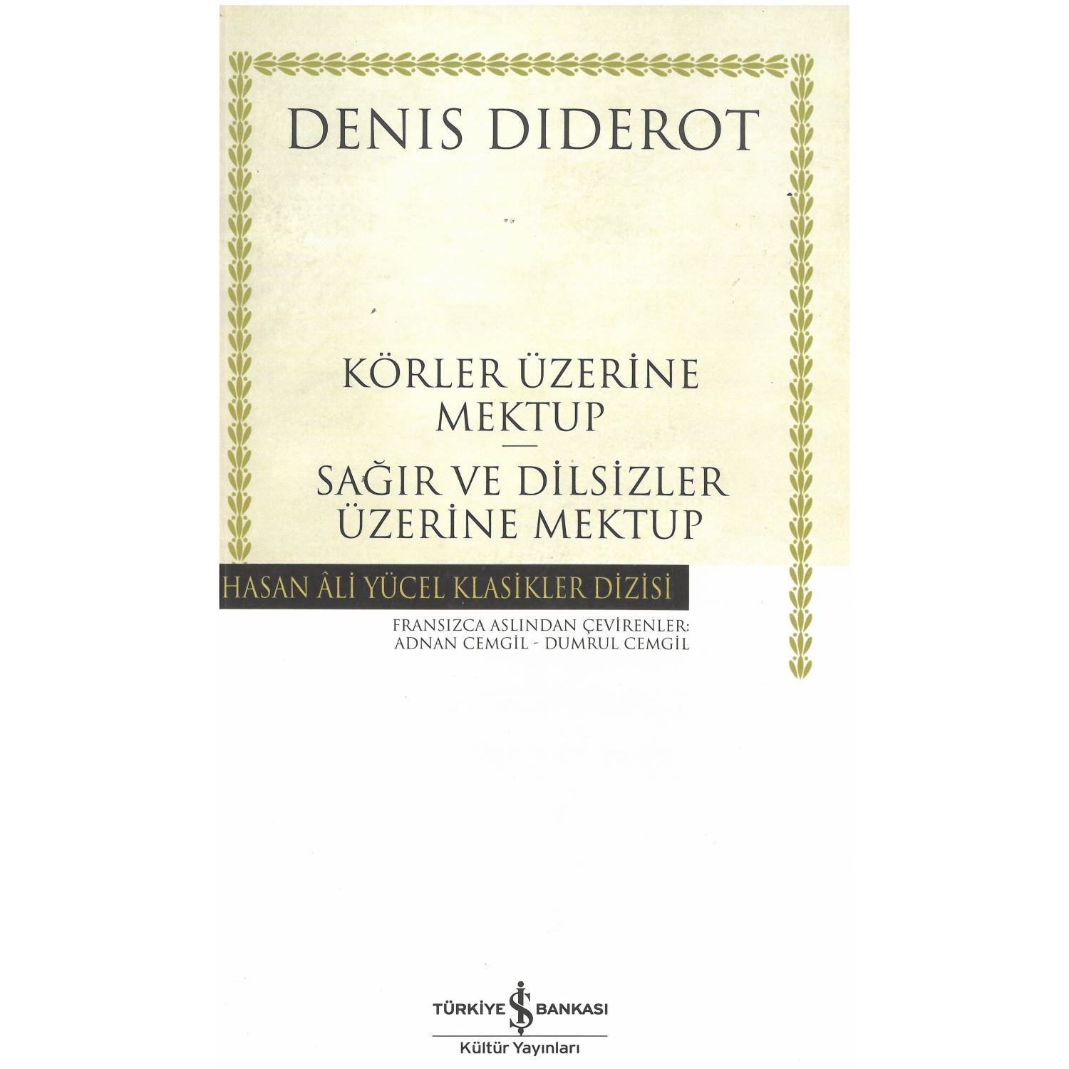 Körler Üzerine Mektup - Sağırlar ve Dilsizler Üzerine Mektup