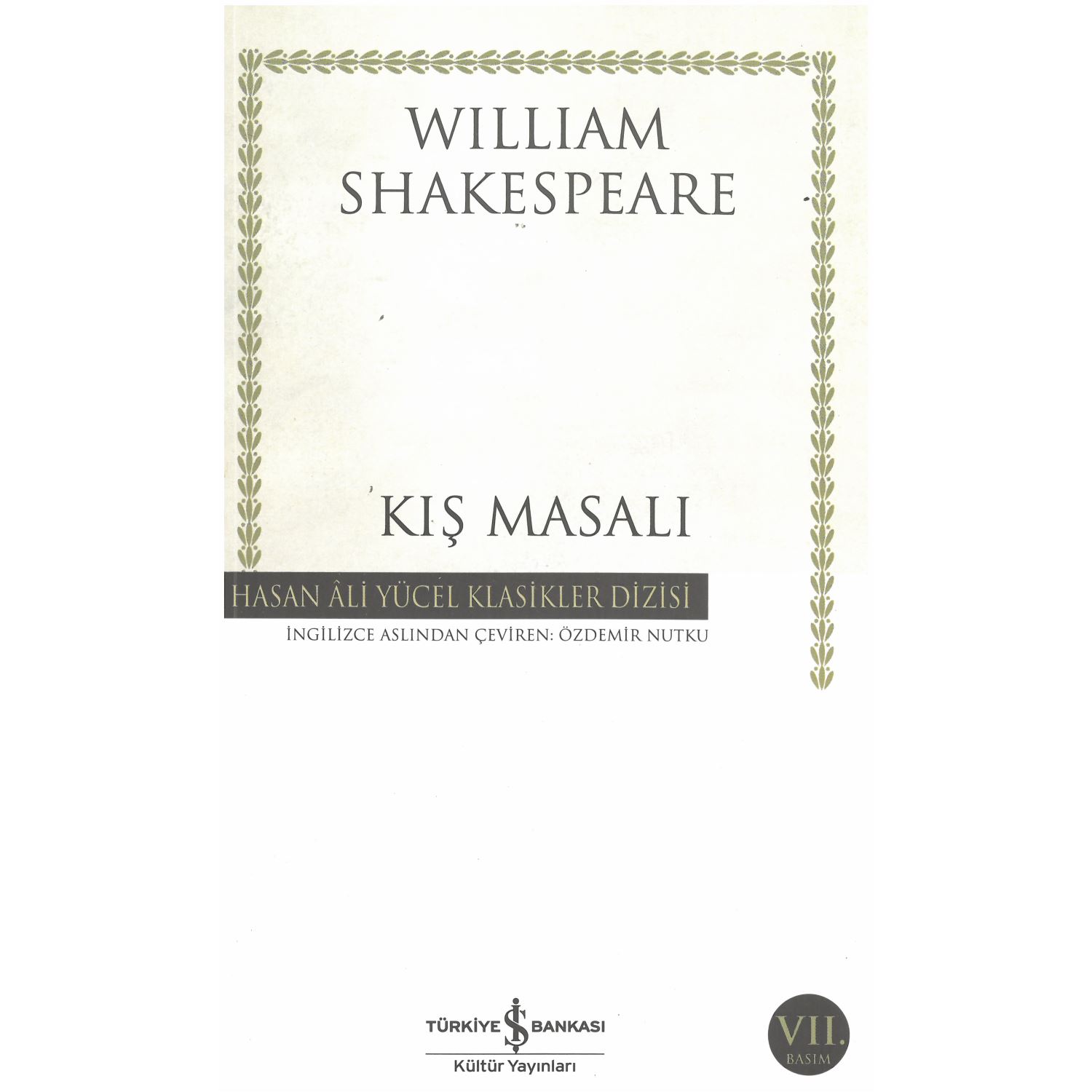İş Bankası Kültür Yayınları Kış Masalı Theatre Book 9786053320913